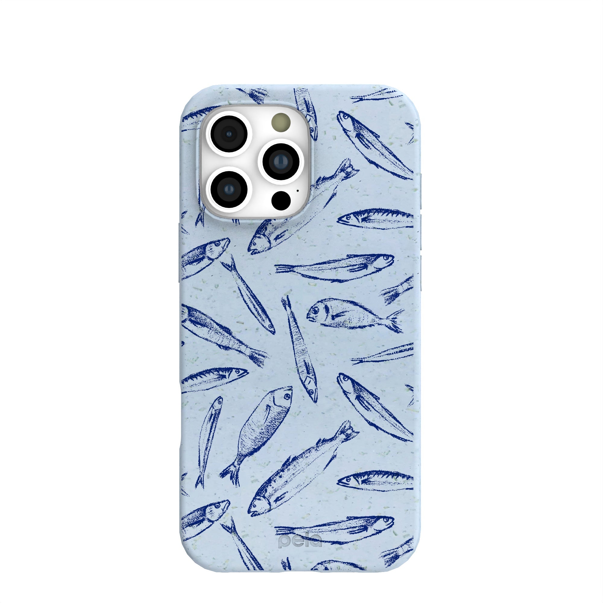 Powder Blue Fishery iPhone 16 Pro Max Case Refurbished - Pela Case refurbished available on Cerqular