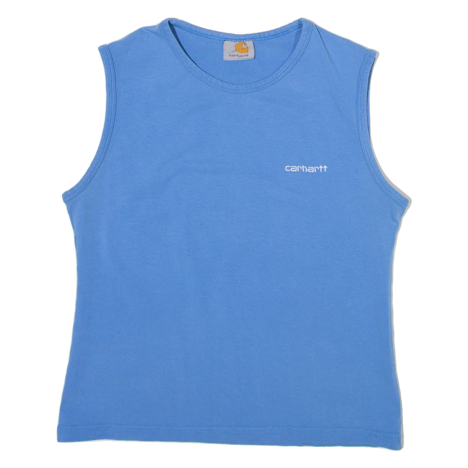 CARHARTT Womens T-Shirt Blue Sleeveless S Refurbished - N/A refurbished available on Cerqular