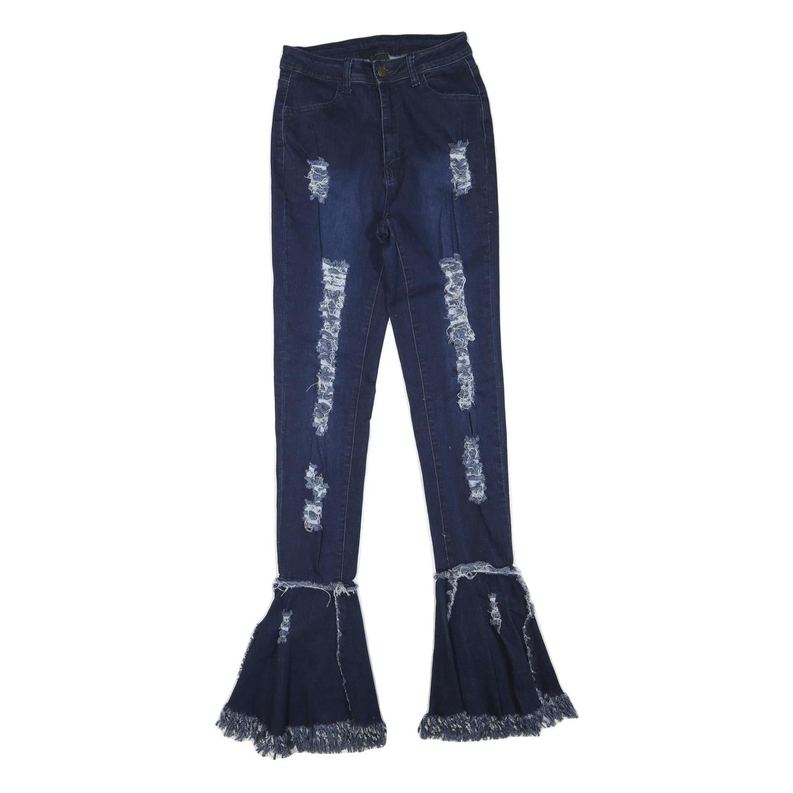 Buy KIM Womens Jeans Blue Regular Flared Denim Medium W26 L35 Distressed Fringed Refurbished - $23.39 KIM Womens Jeans Blue Regular Flared Denim Medium W26 L35 Distressed Fringed Refurbished - N/A refurbished available on Cerqular