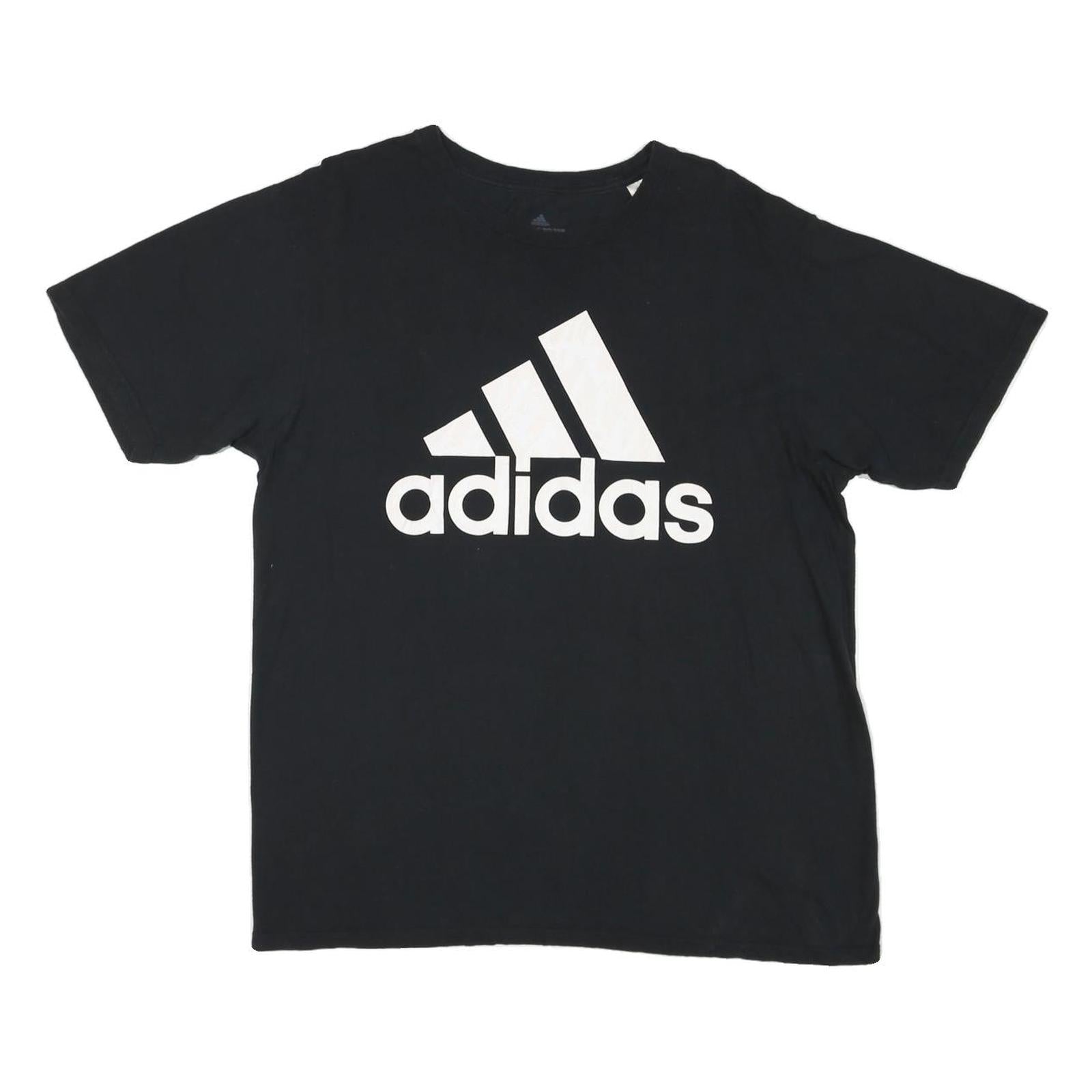 Buy ADIDAS Mens Black Cotton Blend Graphic T-Shirt L Crew Neck Short Sleeve Refurbished - $16.89 ADIDAS Mens Black Cotton Blend Graphic T-Shirt L Crew Neck Short Sleeve Refurbished - N/A refurbished available on Cerqular