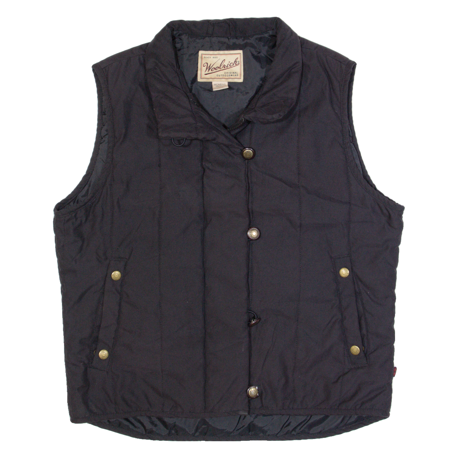 WOOLRICH Womens Quilted Gilet Black S Refurbished - N/A refurbished available on Cerqular