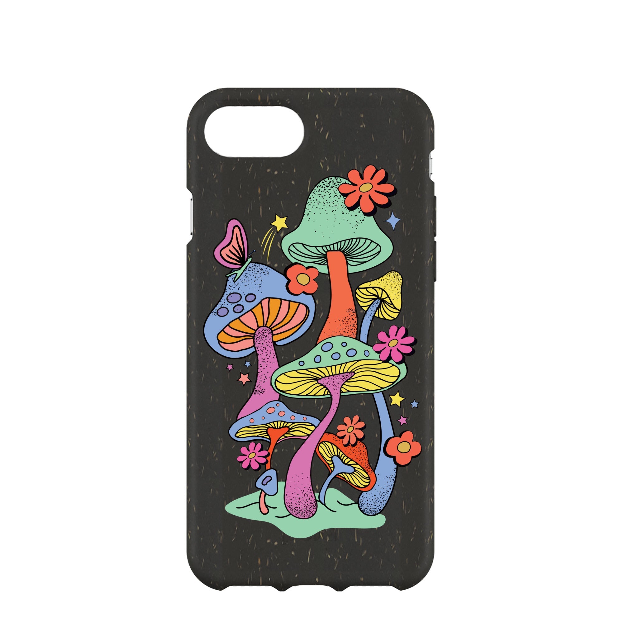 Black Magical Forest iPhone 6/6s/7/8/SE Case Refurbished - Pela Case refurbished available on Cerqular