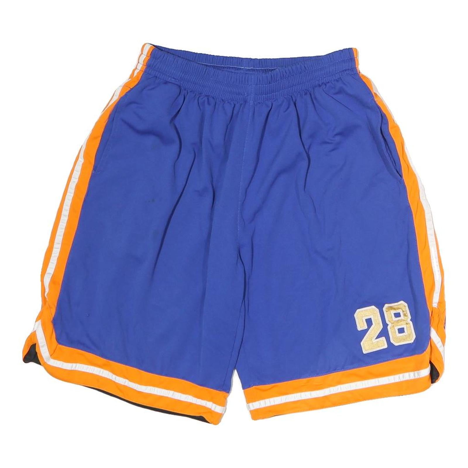 Mens Blue & Orange Sports Shorts Size M W28 Number 28 Casual Athletic Wear Refurbished - N/A refurbished available on Cerqular