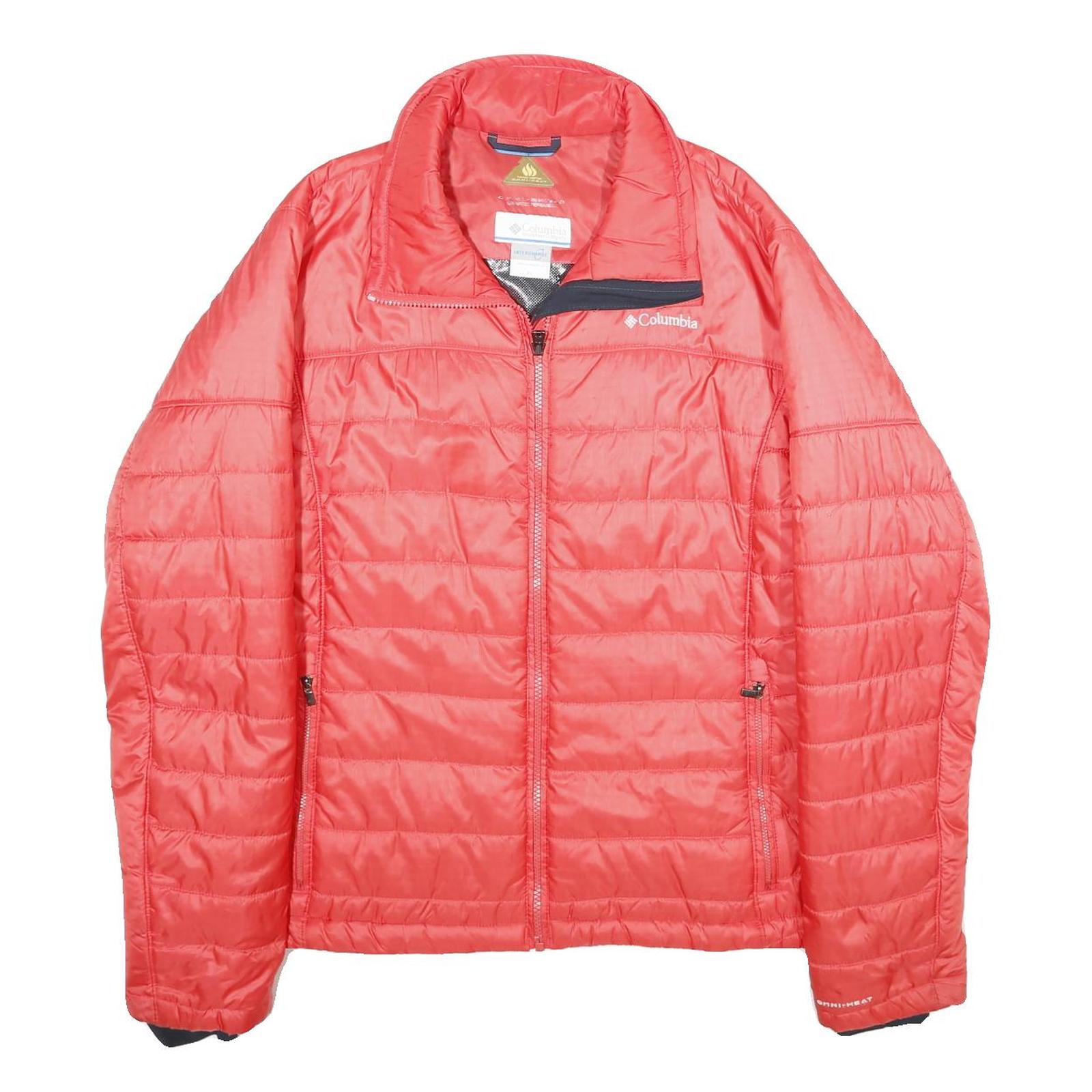 COLUMBIA Womens Red Outdoor Jacket XL Polyester Puffer Zip Lightweight Warm Refurbished - N/A refurbished available on Cerqular
