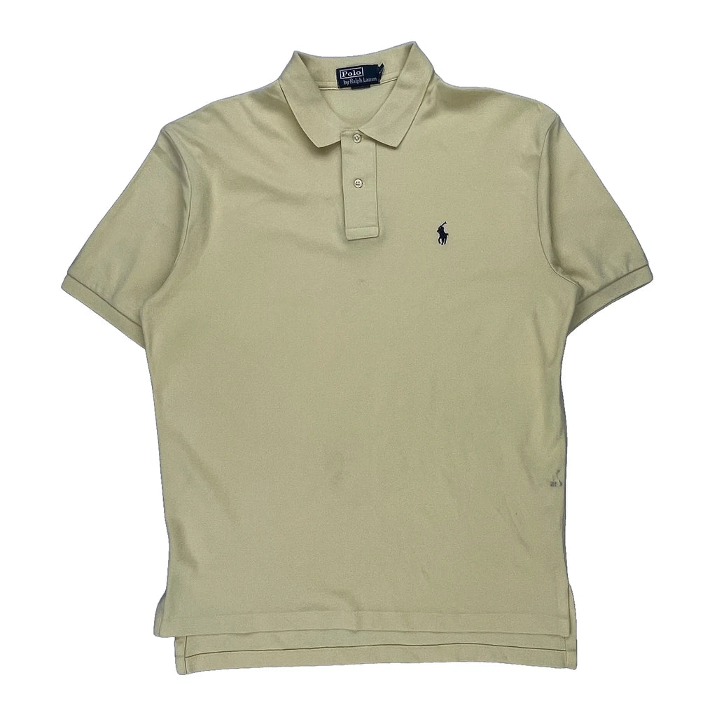 Buy Polo By Ralph Lauren Polo Shirt - Large Yellow Cotton Refurbished - $26.79 Polo By Ralph Lauren Polo Shirt - Large Yellow Cotton Refurbished - Thrifted (note: this is a term often used to describe second- refurbished available on Cerqular