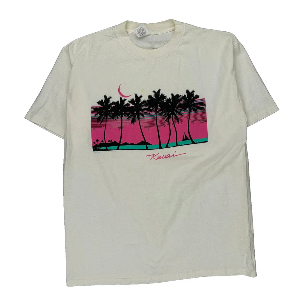 Miller Graphic T-Shirt - XL Black Cotton Refurbished - Thrifted (note: this is a term often used to describe second- refurbished available on Cerqular