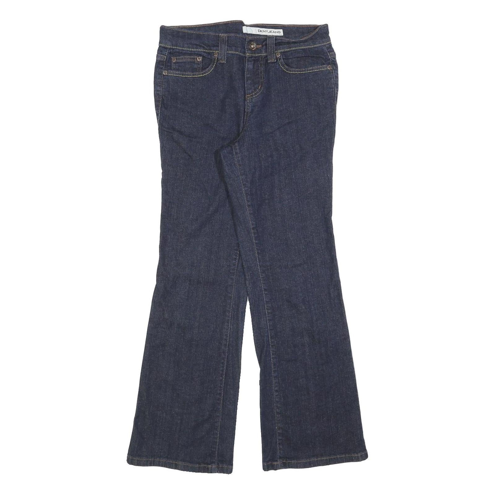 DKNY Womens Regular Blue Denim Jeans W28 L28 Zip Closure Classic Fit Refurbished - N/A refurbished available on Cerqular