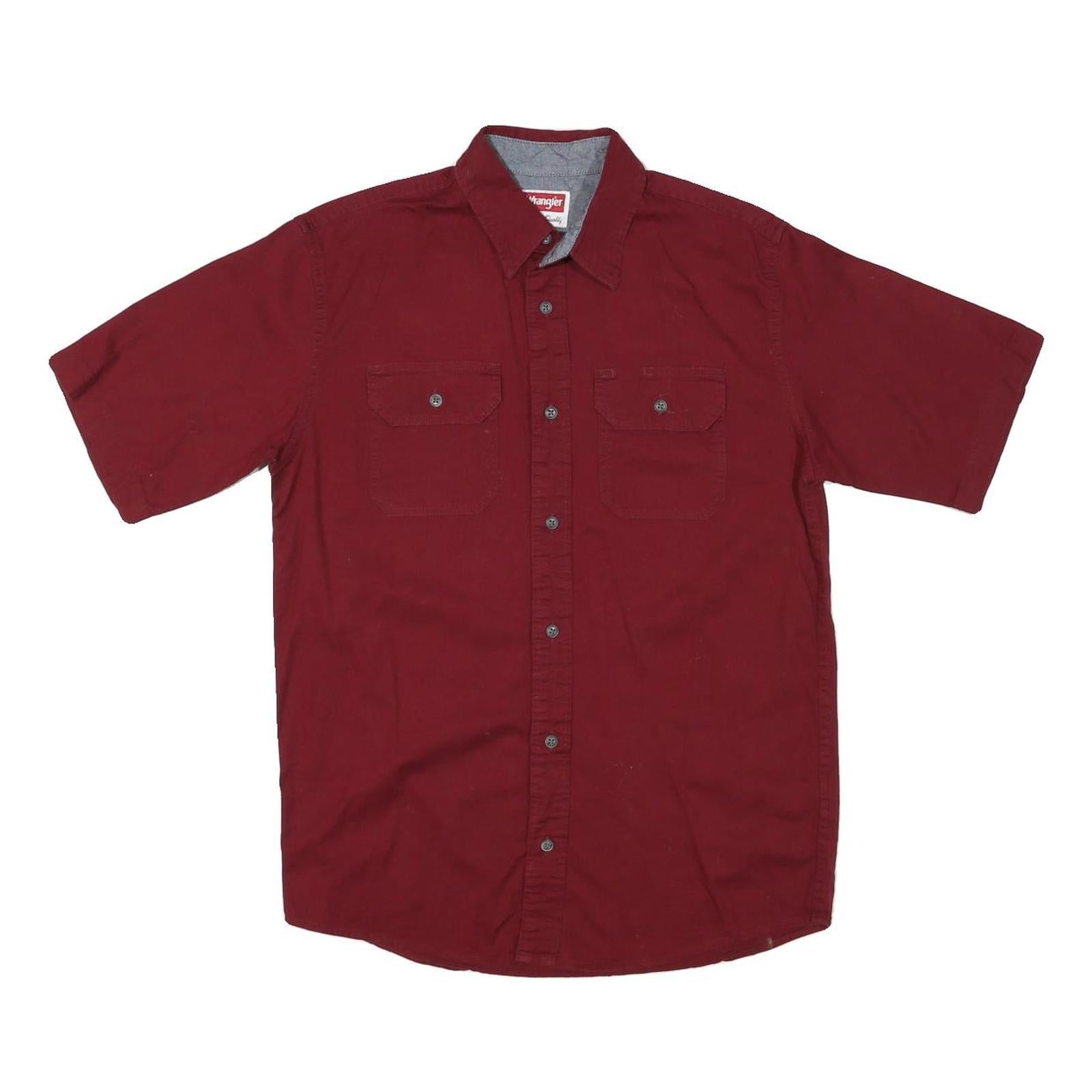 Buy WRANGLER Mens Red Short Sleeve Cotton Blend Shirt S Casual Workwear Button Refurbished - $33.79 WRANGLER Mens Red Short Sleeve Cotton Blend Shirt S Casual Workwear Button Refurbished - N/A refurbished available on Cerqular