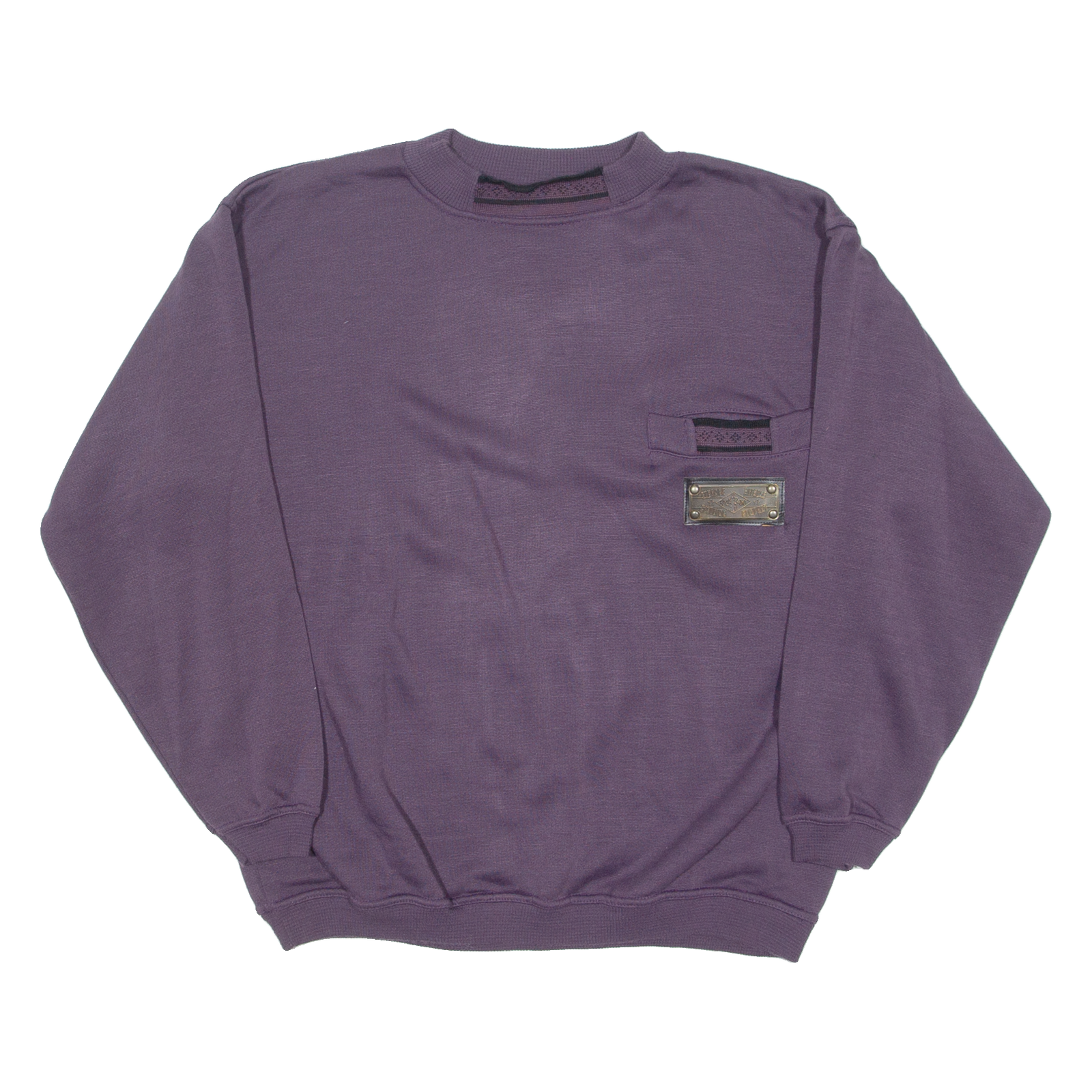 POP LINE Mens Sweatshirt Purple Crew Neck S Refurbished - N/A refurbished available on Cerqular