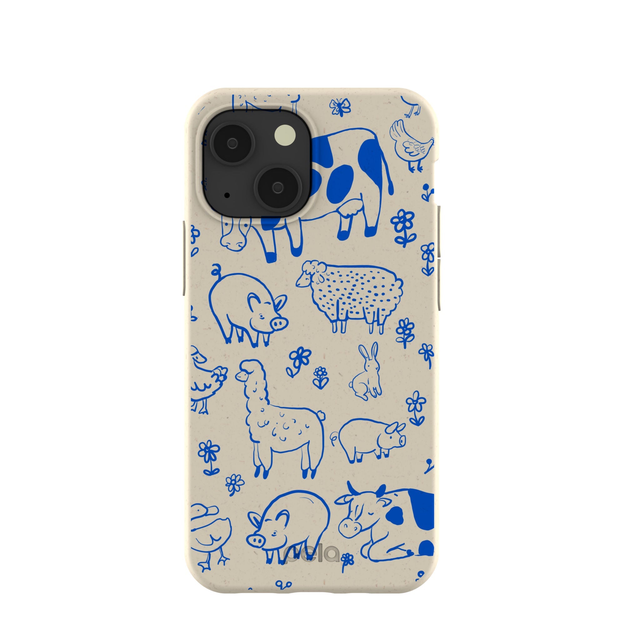 London Fog Happy Farmyard iPhone 13 Mini Case Refurbished - Pela Case refurbished available on Cerqular