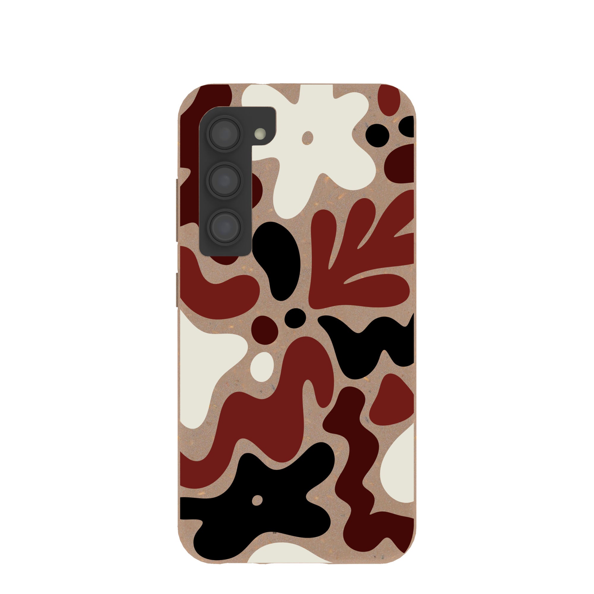 Chocolate Brown Earthy Curves Samsung Galaxy S23 Case Refurbished - Pela Case refurbished available on Cerqular