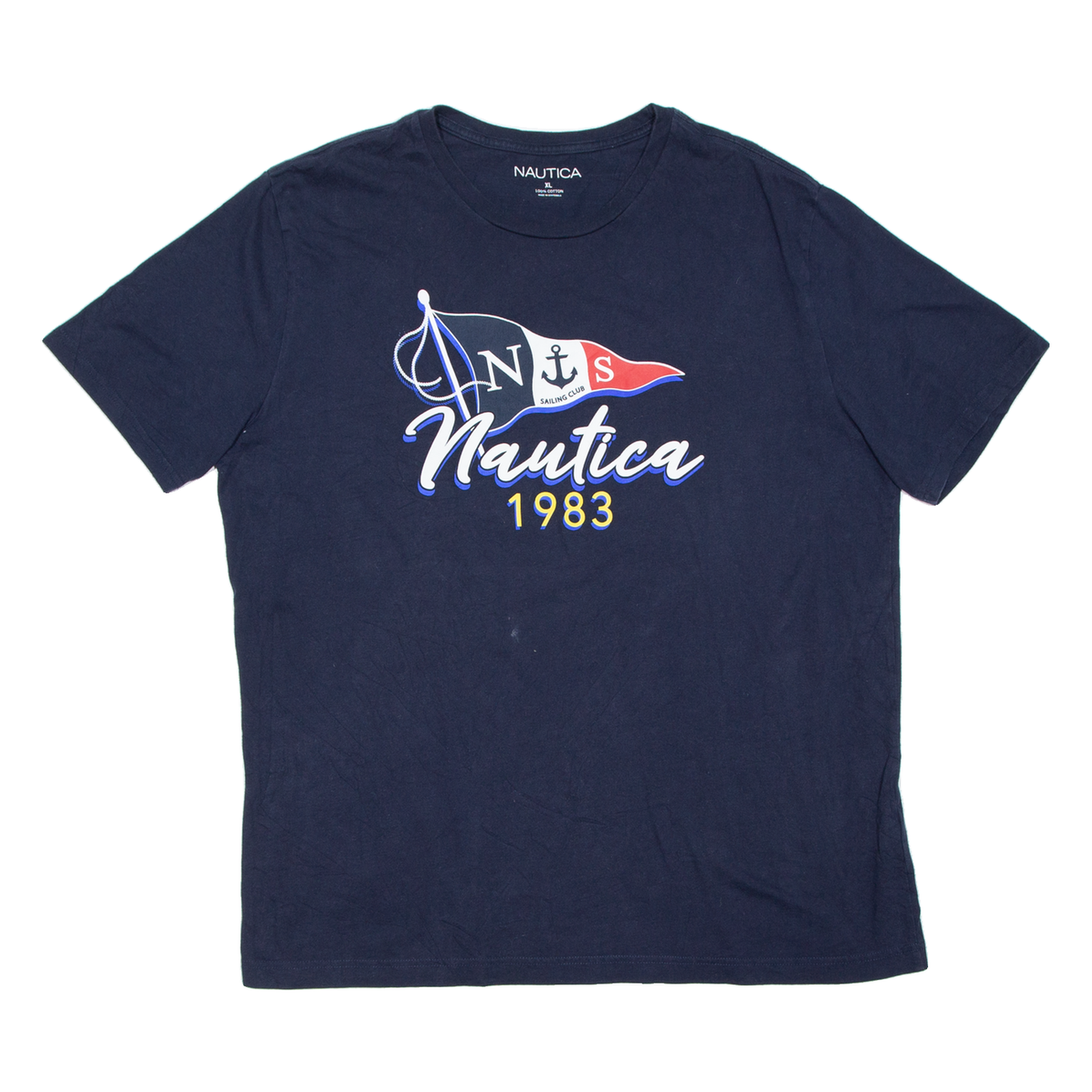 NAUTICA Mens T-Shirt Blue XL Refurbished - N/A refurbished available on Cerqular