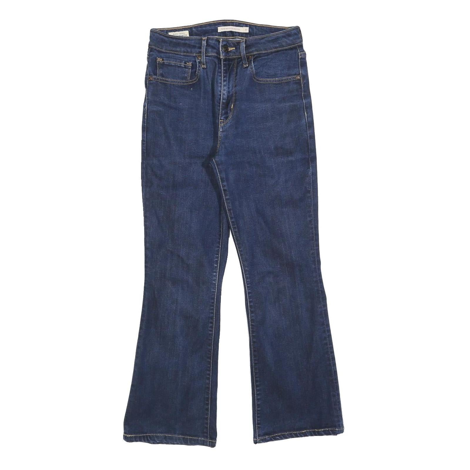 LEVI'S 725 Womens Jeans Blue Regular Flared Denim Medium W27 L26 Classic Zip Refurbished - N/A refurbished available on Cerqular