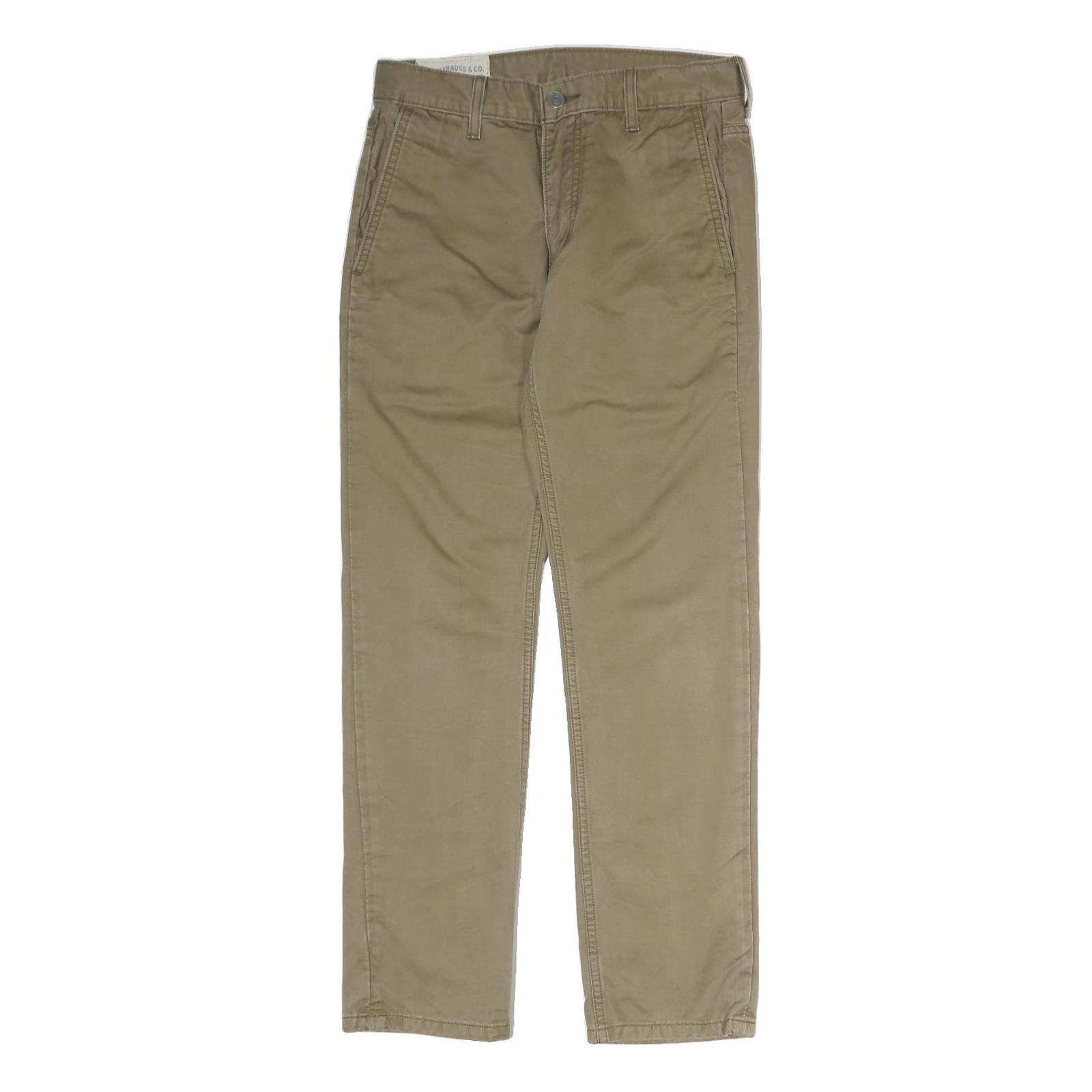 LEVI'S Mens Cotton Slim Khaki Beige Trousers W29 L28 Classic Zip Pockets Refurbished - N/A refurbished available on Cerqular