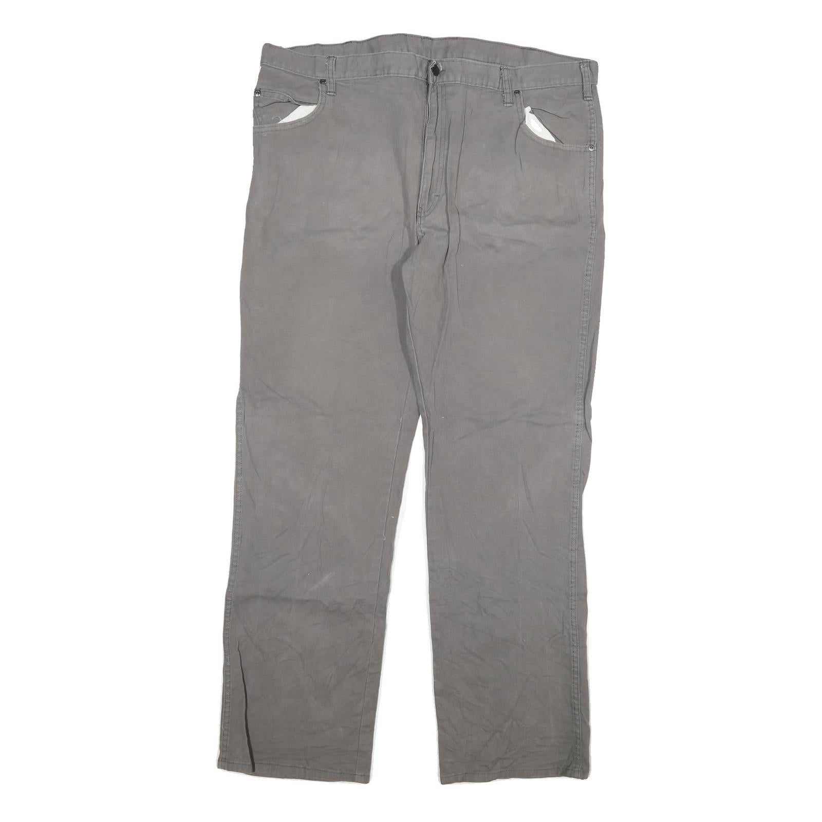 DICKIES Mens Grey Regular Fit Straight Cotton Blend Jeans W40 L32 Workwear Style Refurbished - N/A refurbished available on Cerqular