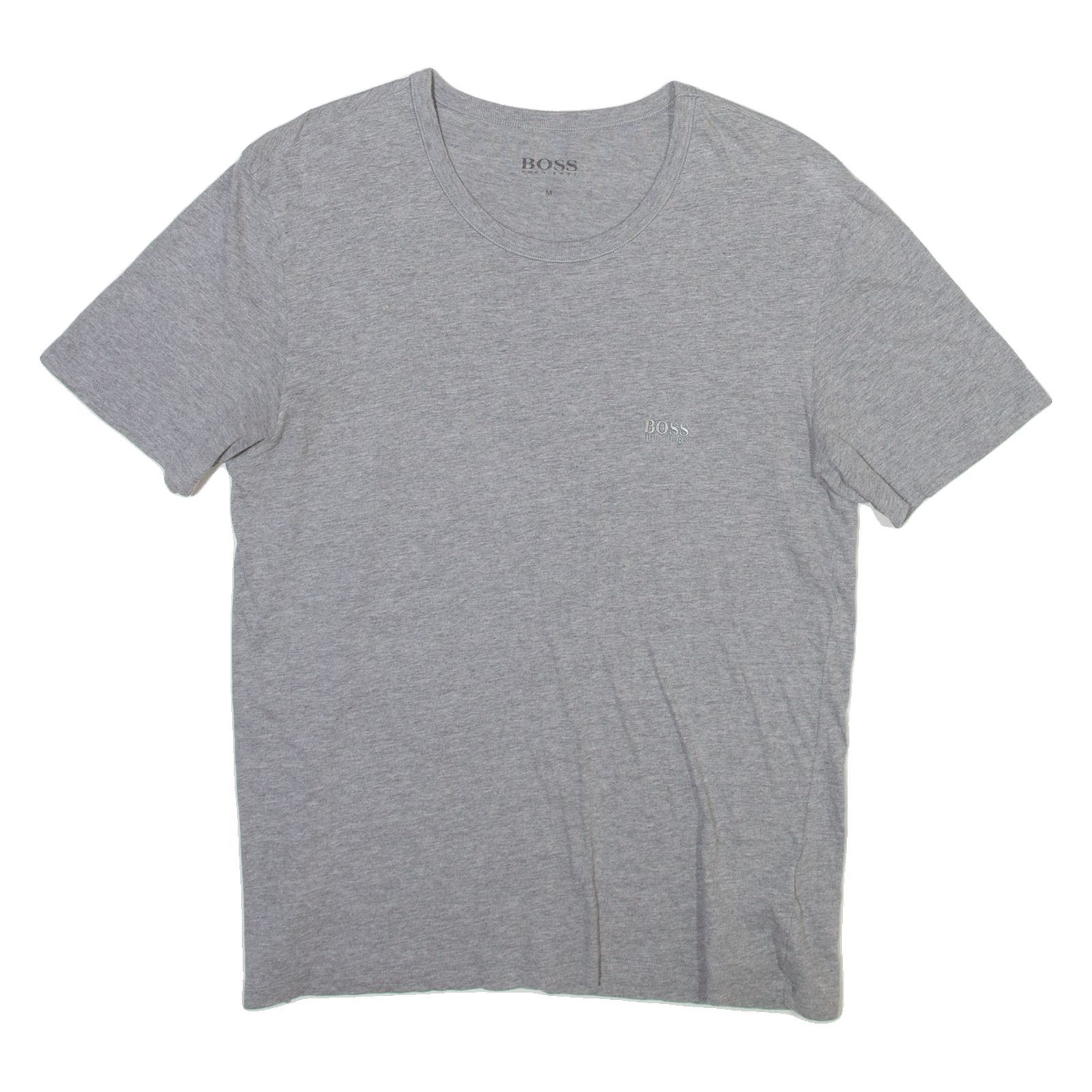 BOSS HUGO BOSS Mens T-Shirt Grey Crew Neck M Refurbished - N/A refurbished available on Cerqular