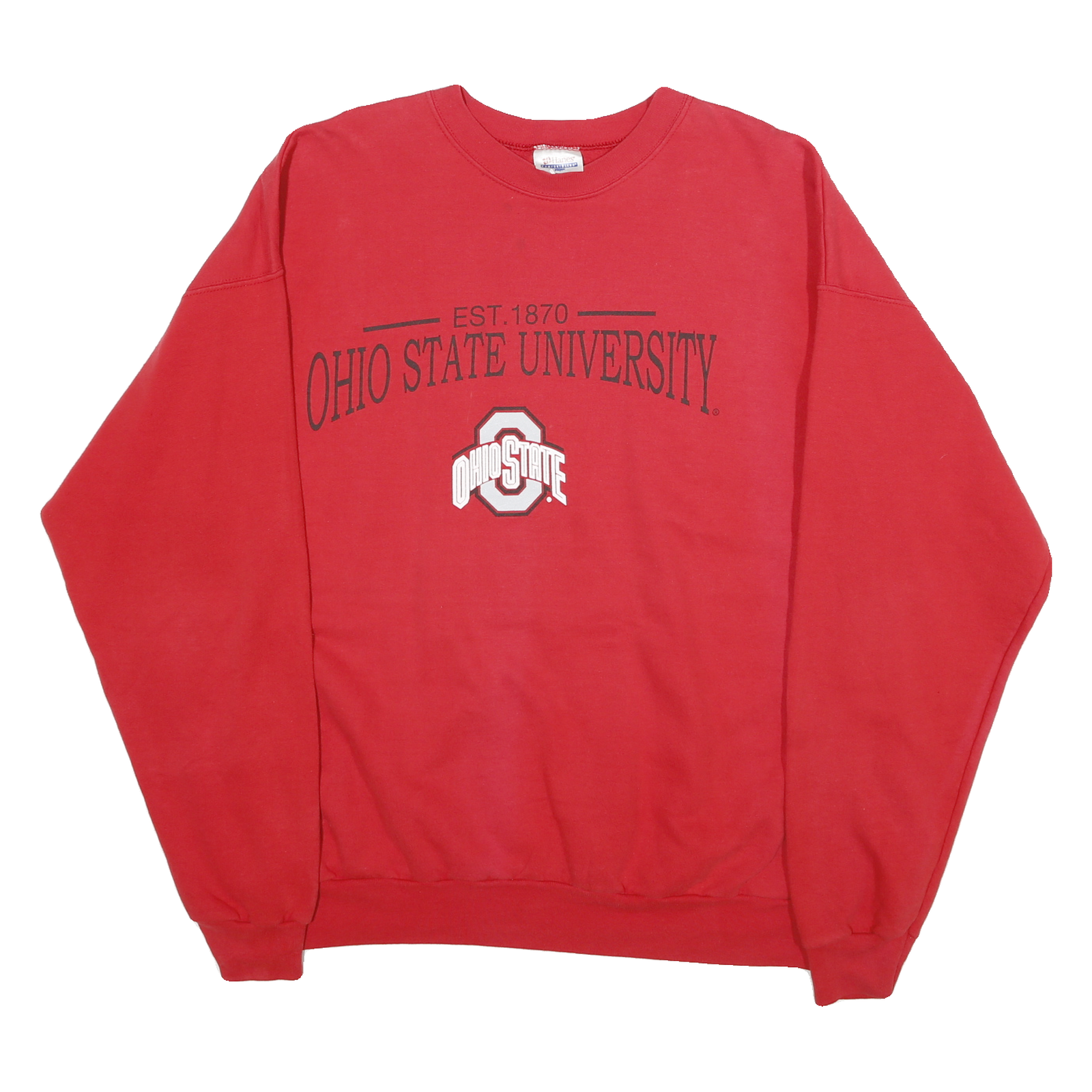 HANES Mens Red Ohio State University Crew Neck XL Sweatshirt Cotton Blend Refurbished - N/A refurbished available on Cerqular