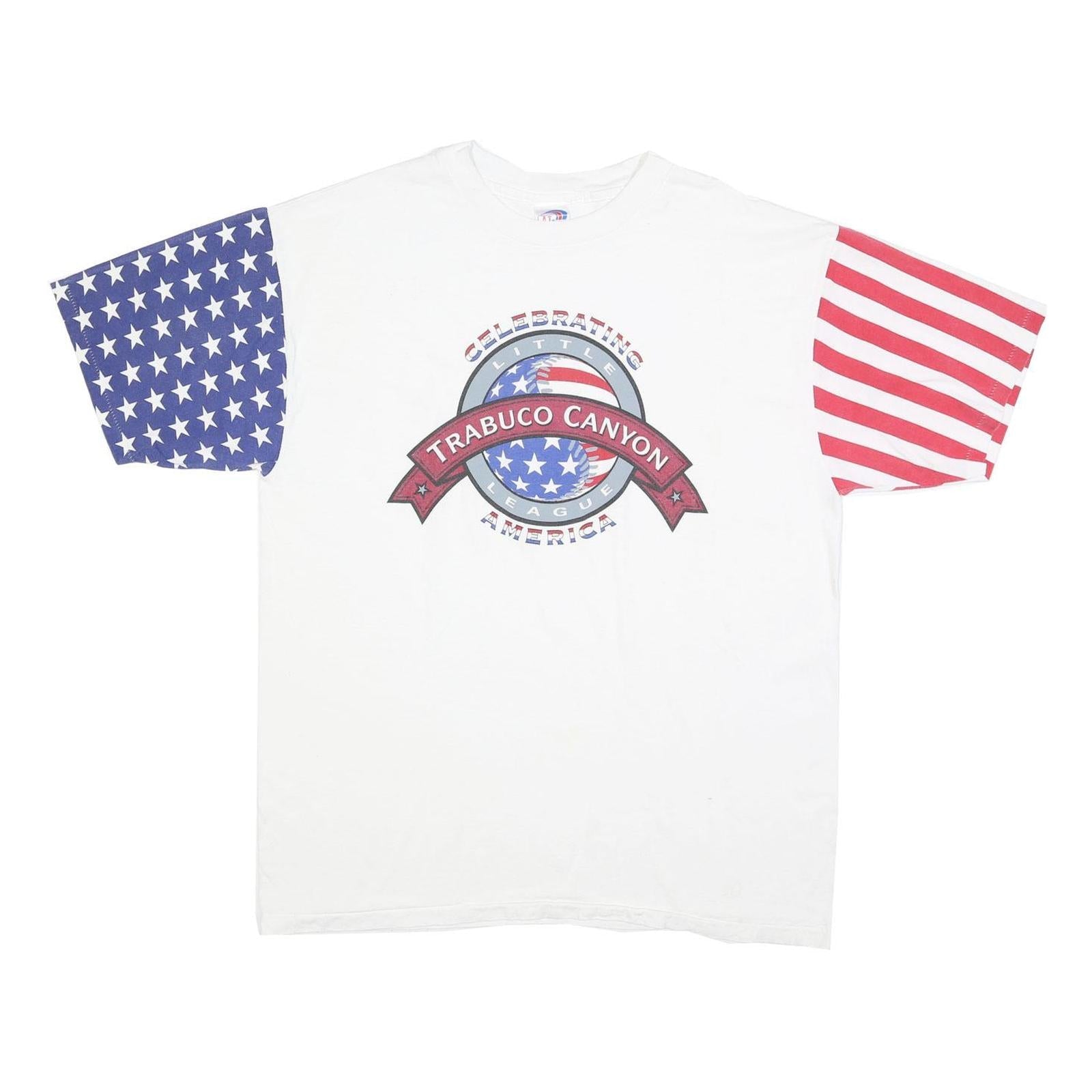 Buy LAT SPORT Mens White Red & Blue Trabuco Canyon Graphic T-Shirt XL Short Sleeve Refurbished - $11.69 LAT SPORT Mens White Red & Blue Trabuco Canyon Graphic T-Shirt XL Short Sleeve Refurbished - N/A refurbished available on Cerqular