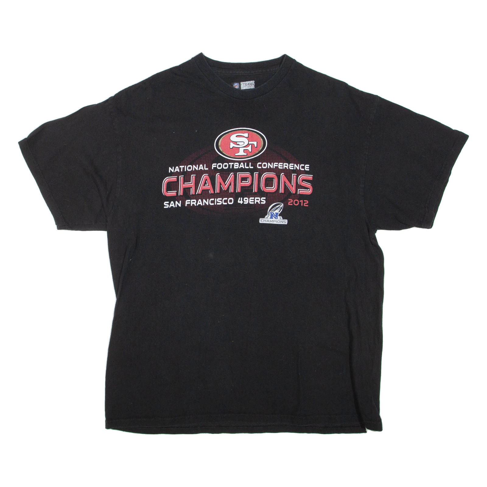 NFL San Francisco 49ers Champions Mens T-Shirt Black USA XL Refurbished - N/A refurbished available on Cerqular