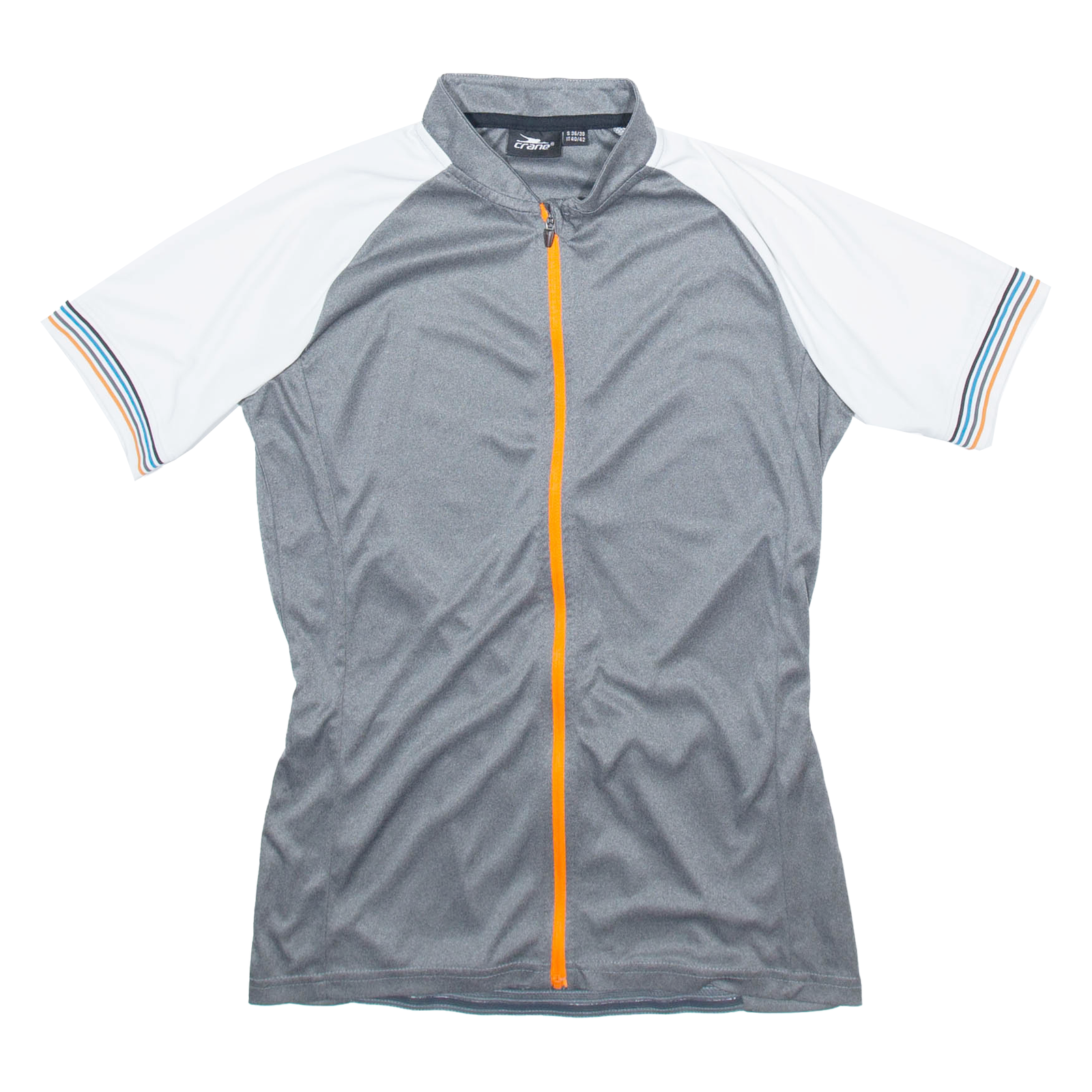 CRANE Full Zip Cycling Mens Jersey Grey S Refurbished - N/A refurbished available on Cerqular