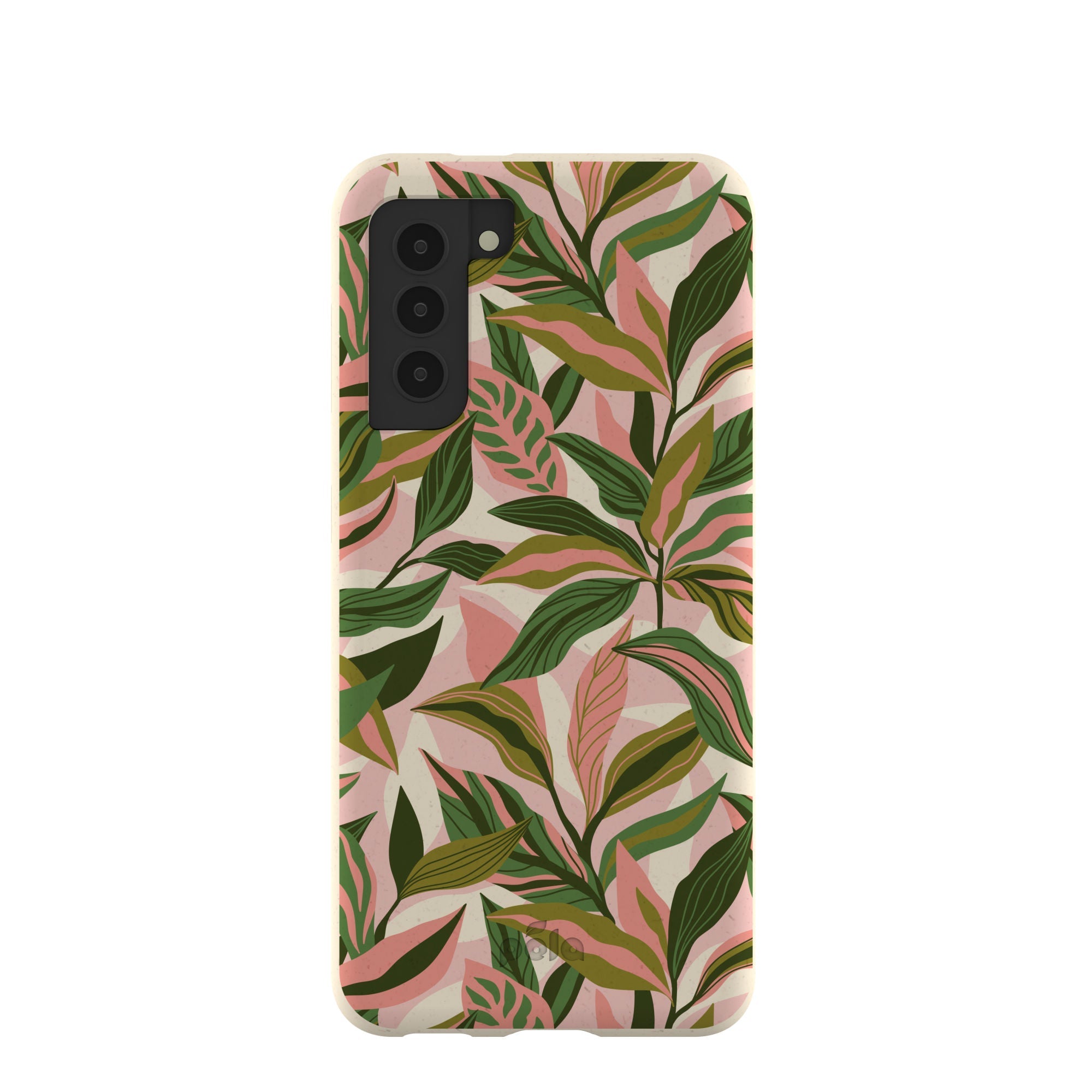 London Fog Pink Botanics Samsung Galaxy S21 Case Refurbished - Pela Case refurbished available on Cerqular