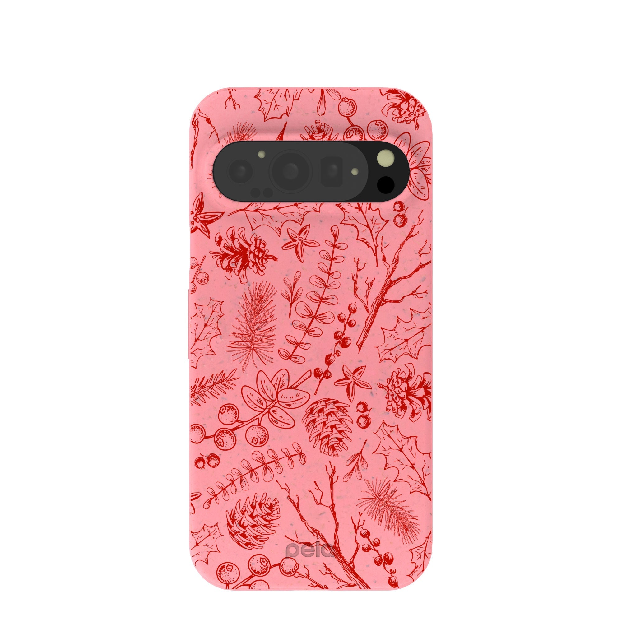 Bubblegum Pink Festive Forest Google Pixel 9/9 Pro Case Refurbished - Pela Case refurbished available on Cerqular