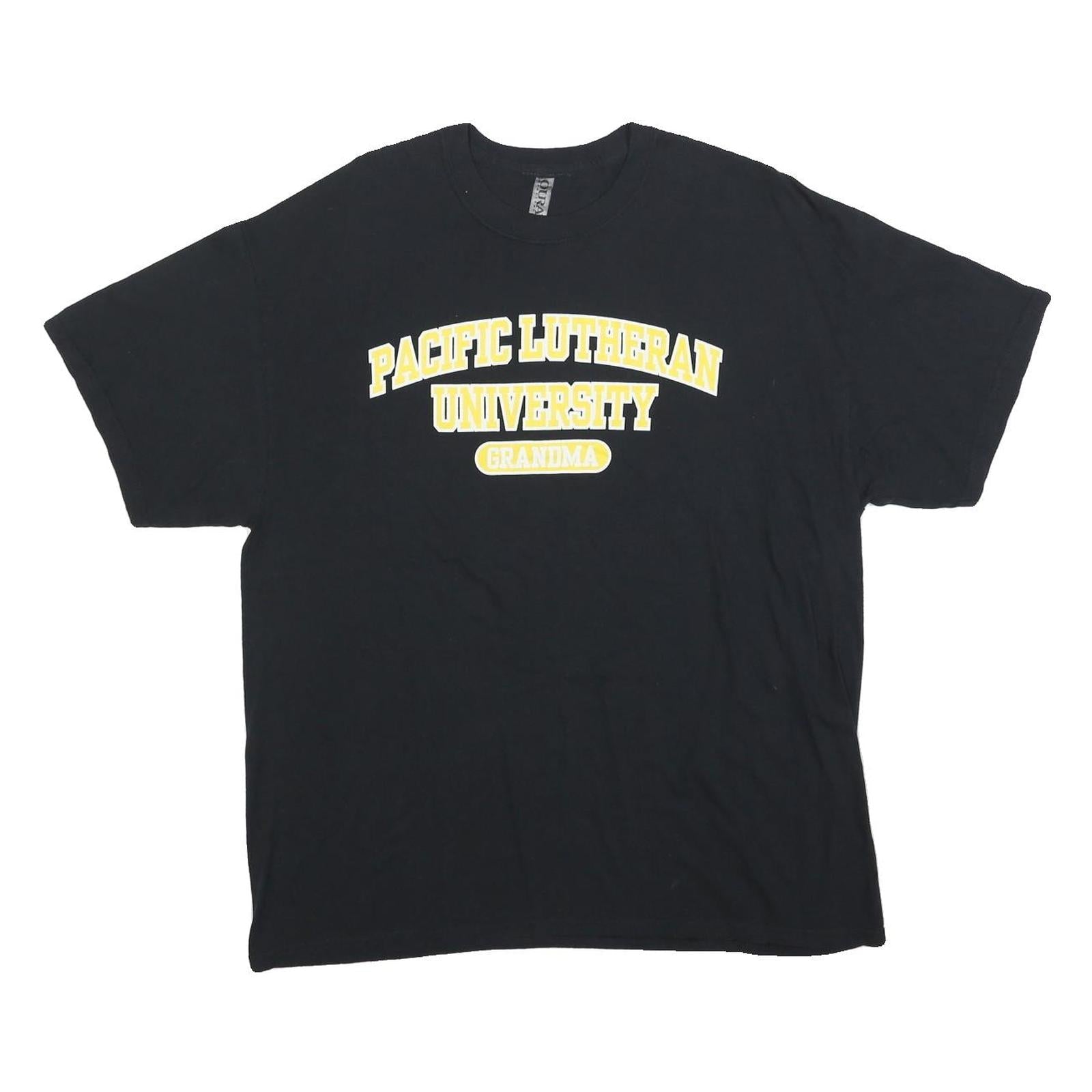 OURAY Mens Black Pacific Lutheran University Grandma T-Shirt XL Short Sleeve Refurbished - N/A refurbished available on Cerqular