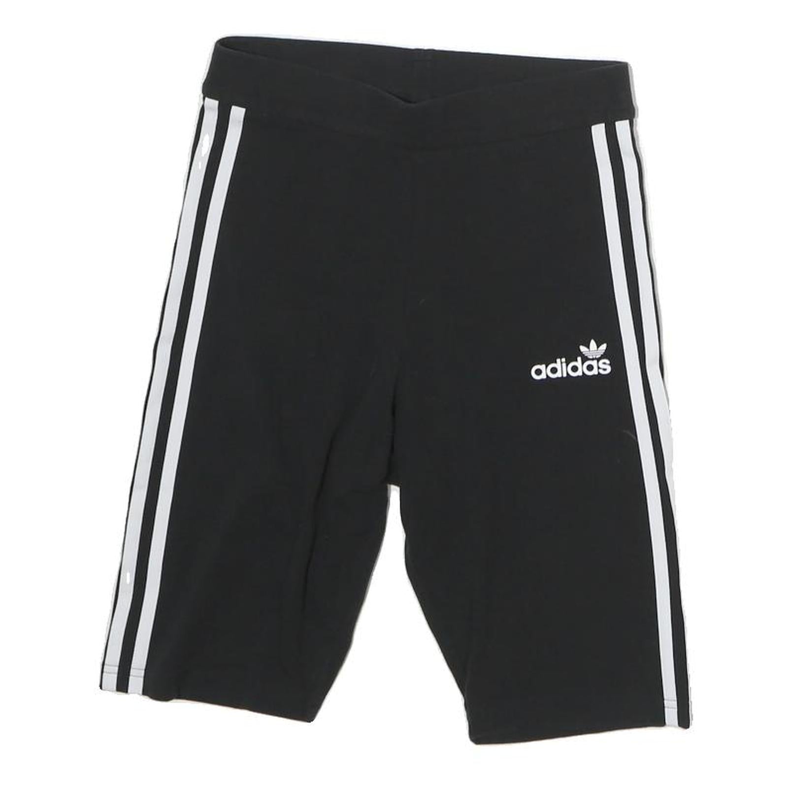 ADIDAS Womens Shorts Black & White Casual Cotton Blend UK 10 W25 Athletic Refurbished - N/A refurbished available on Cerqular