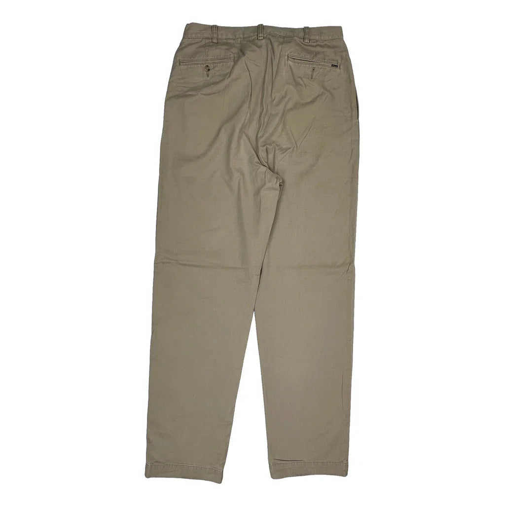 Polo By Ralph Lauren Chinos - 34W 30L Beige Cotton Refurbished - Thrifted (note: this is a term often used to describe second- refurbished available on Cerqular