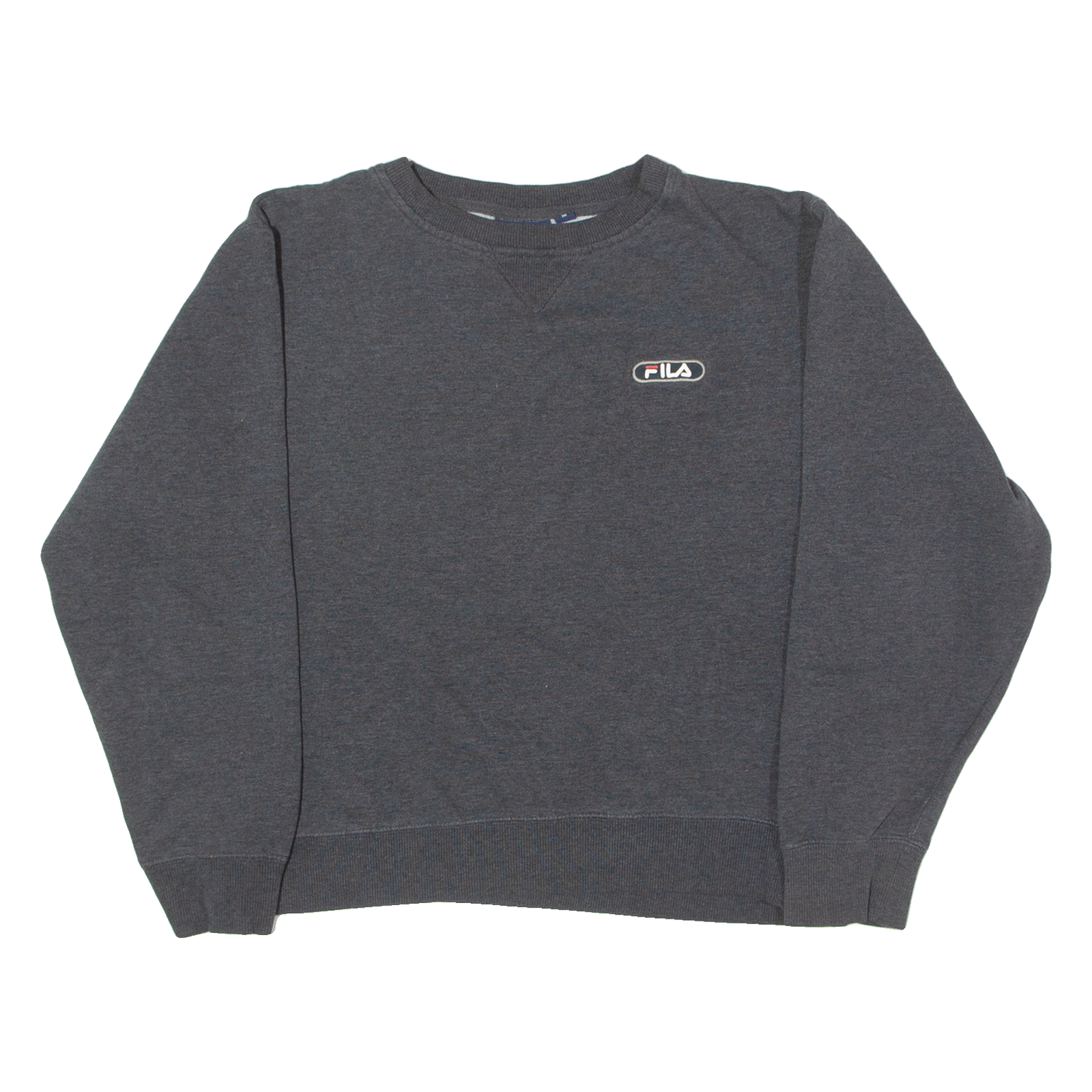 FILA Cropped Womens Sweatshirt Grey Crew Neck M Refurbished - N/A refurbished available on Cerqular