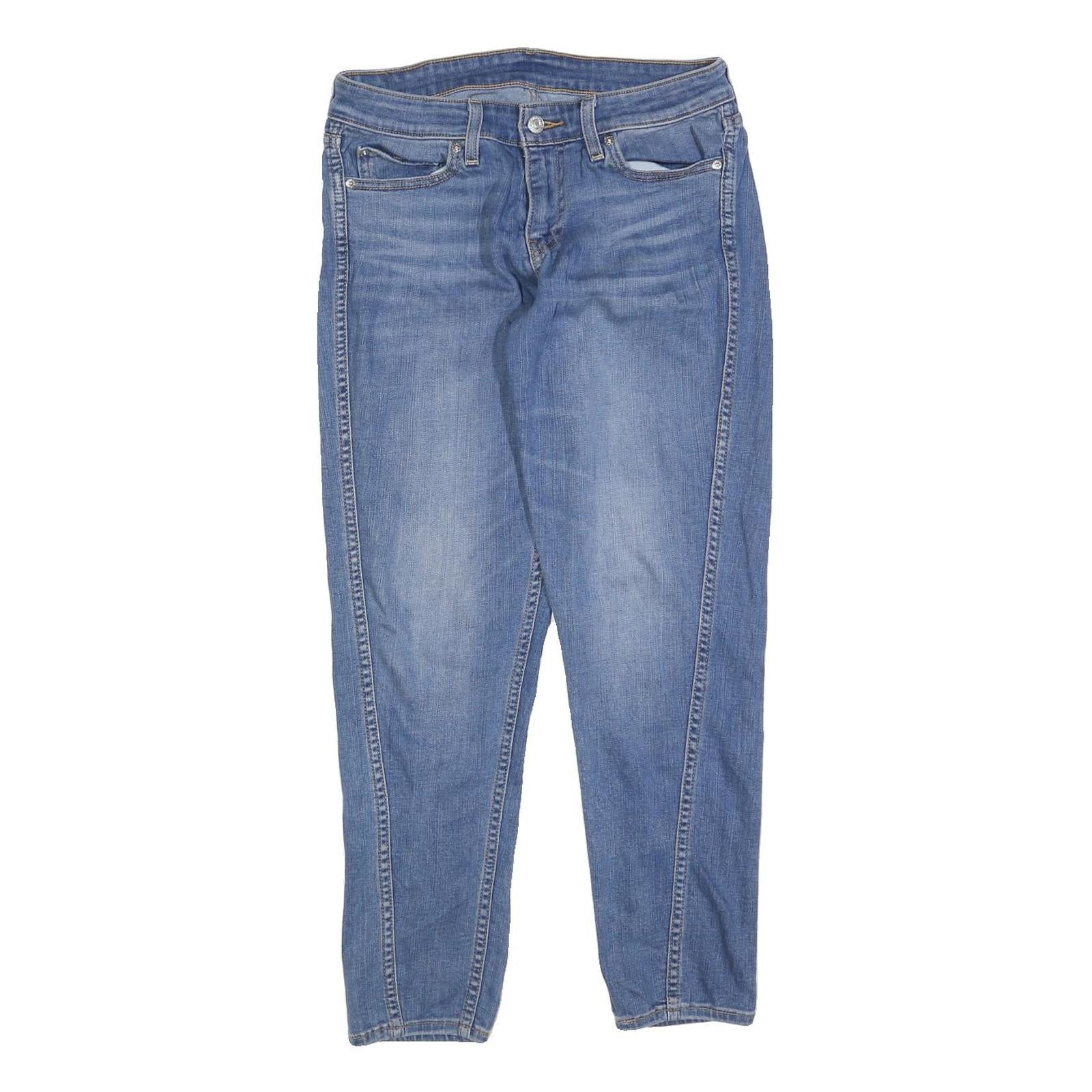 LEVI'S Womens Jeans Blue Slim Skinny Denim Medium W28 L27 Zip Cotton Blend Refurbished - N/A refurbished available on Cerqular
