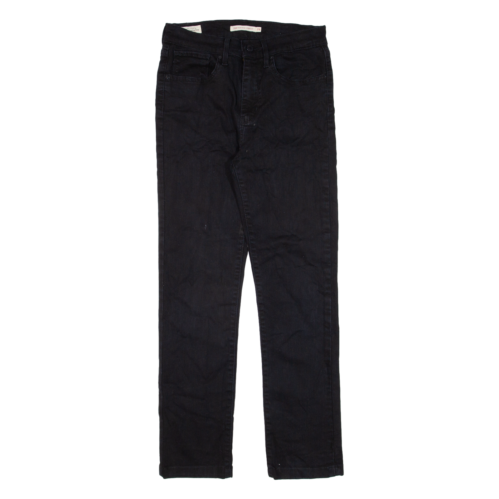 Buy LEVI'S 724 HIgh Rise Womens Jeans Black Slim Straight W28 L26 Refurbished - $36.39 LEVI'S 724 HIgh Rise Womens Jeans Black Slim Straight W28 L26 Refurbished - N/A refurbished available on Cerqular