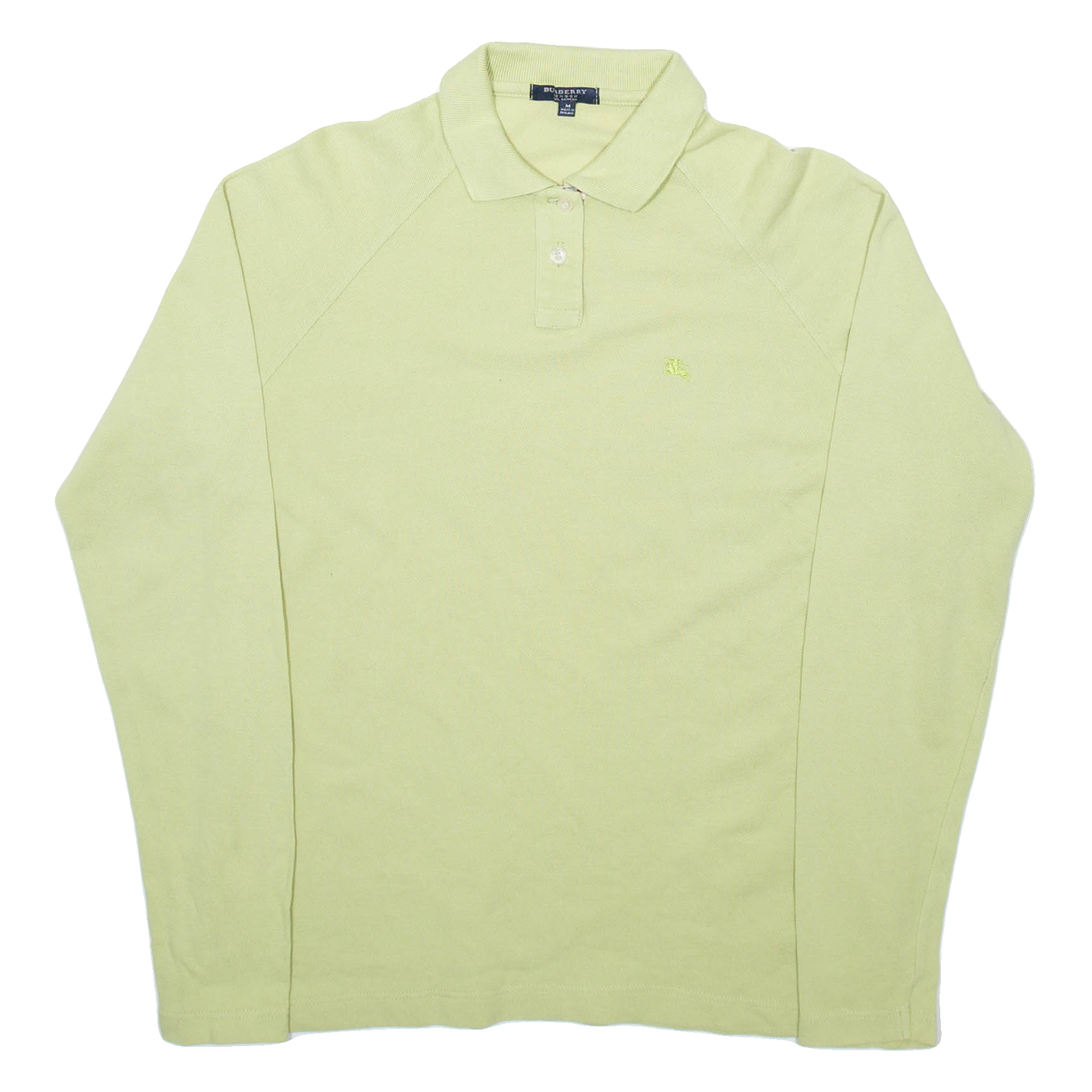 BURBERRY Womens Polo Shirt Green Long Sleeve M Refurbished - N/A refurbished available on Cerqular