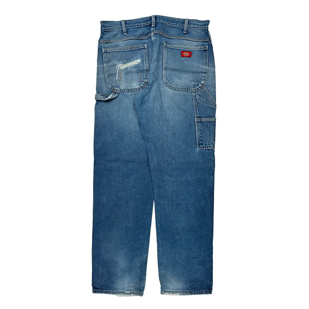 Dickies Carpenter Jeans - 34W 30L Blue Cotton Refurbished - Thrifted (note: this is a term often used to describe second- refurbished available on Cerqular