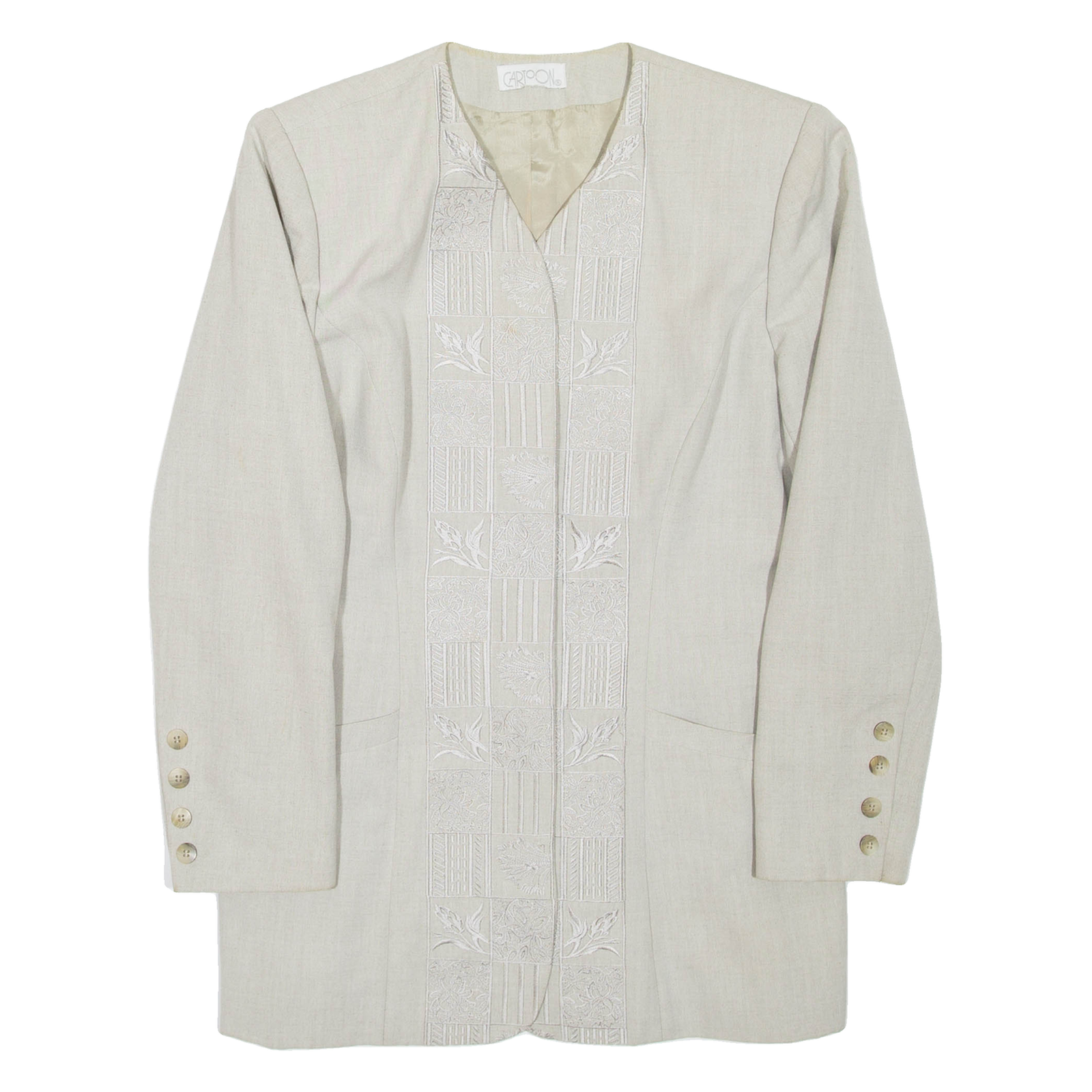 Womens Blazer Jacket Grey Viscose M Refurbished - N/A refurbished available on Cerqular