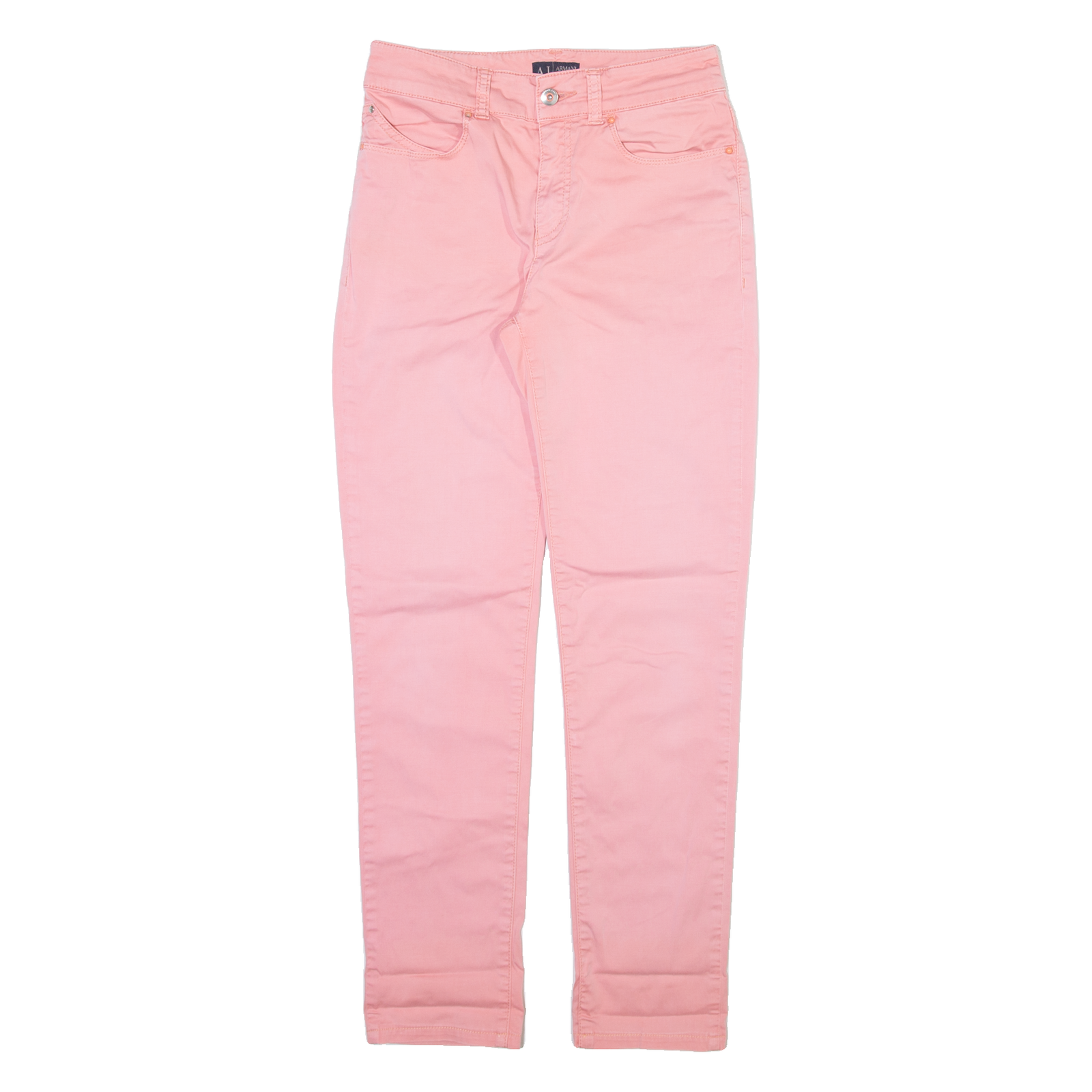 ARMANI JEANS Womens Trousers Pink Slim Straight W27 L27 Refurbished - N/A refurbished available on Cerqular