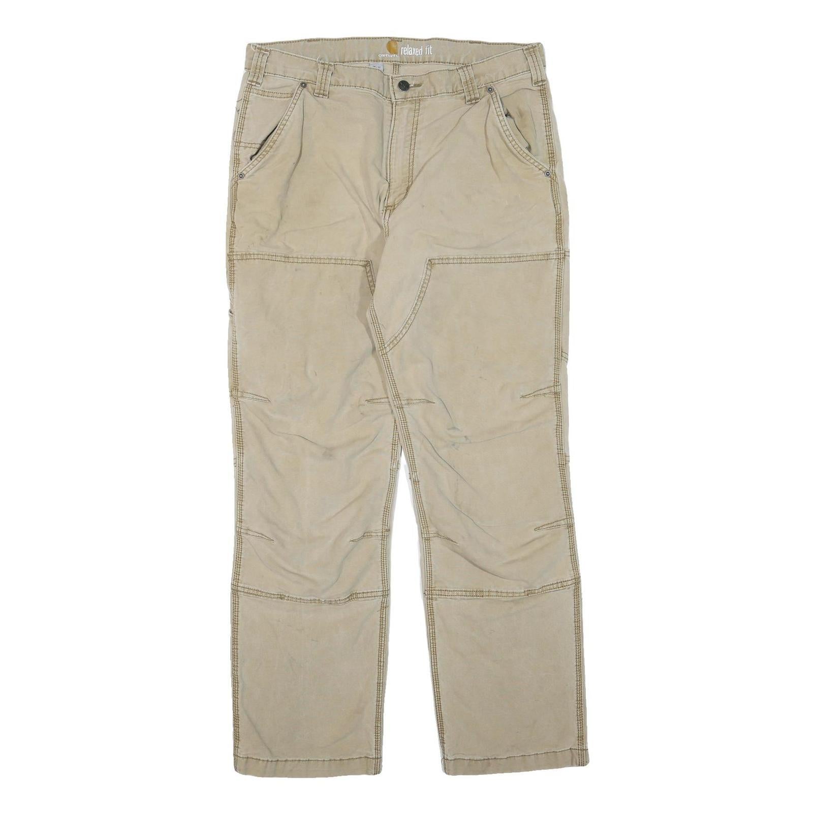 Buy CARHARTT Mens Cotton Blend Beige Regular Fit Straight Trousers W36 L32 Workwear Refurbished - $53.29 CARHARTT Mens Cotton Blend Beige Regular Fit Straight Trousers W36 L32 Workwear Refurbished - N/A refurbished available on Cerqular