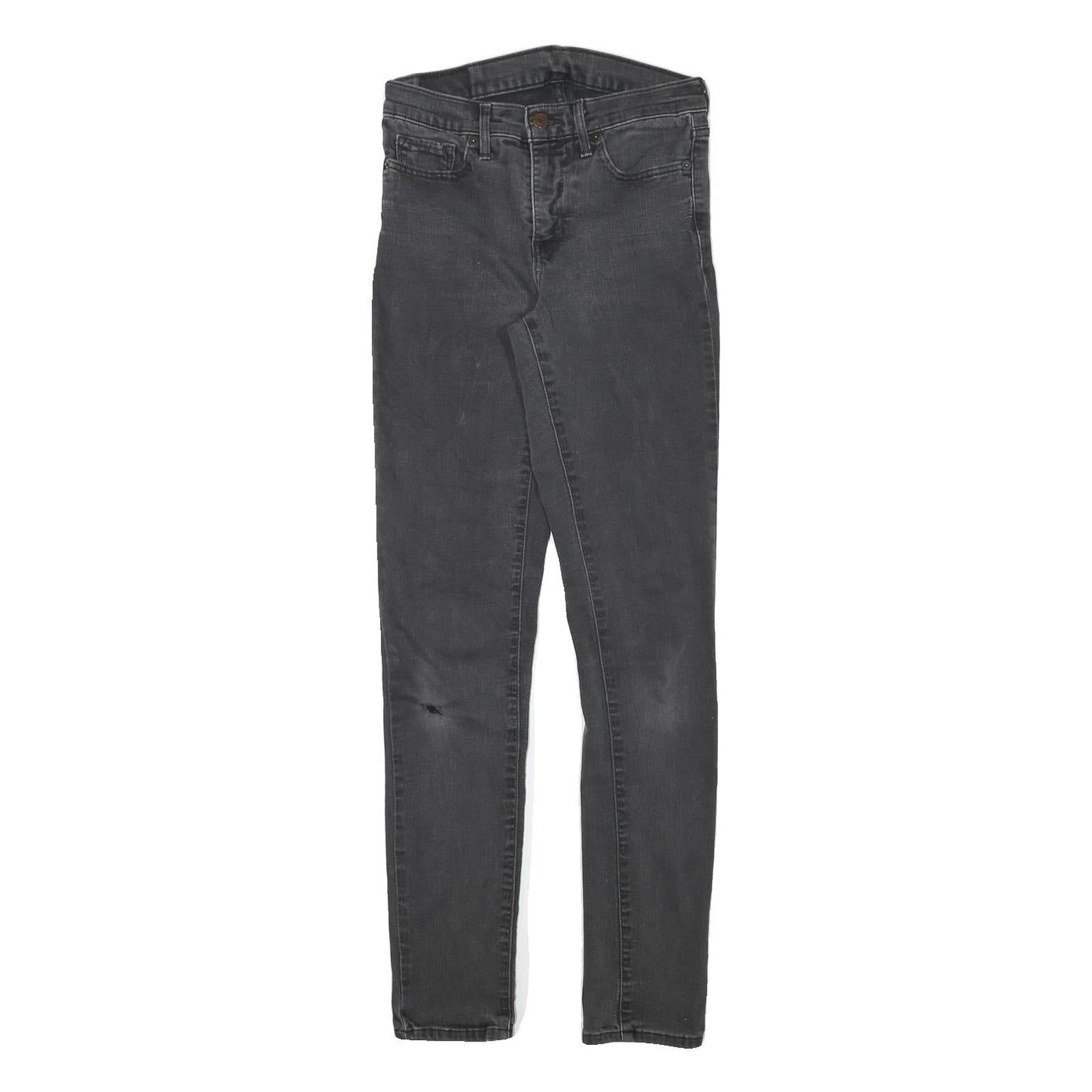 LEVI'S Womens Slim Black Denim Jeans W25 L30 Zip Cotton Blend Casual Stretch Refurbished - N/A refurbished available on Cerqular