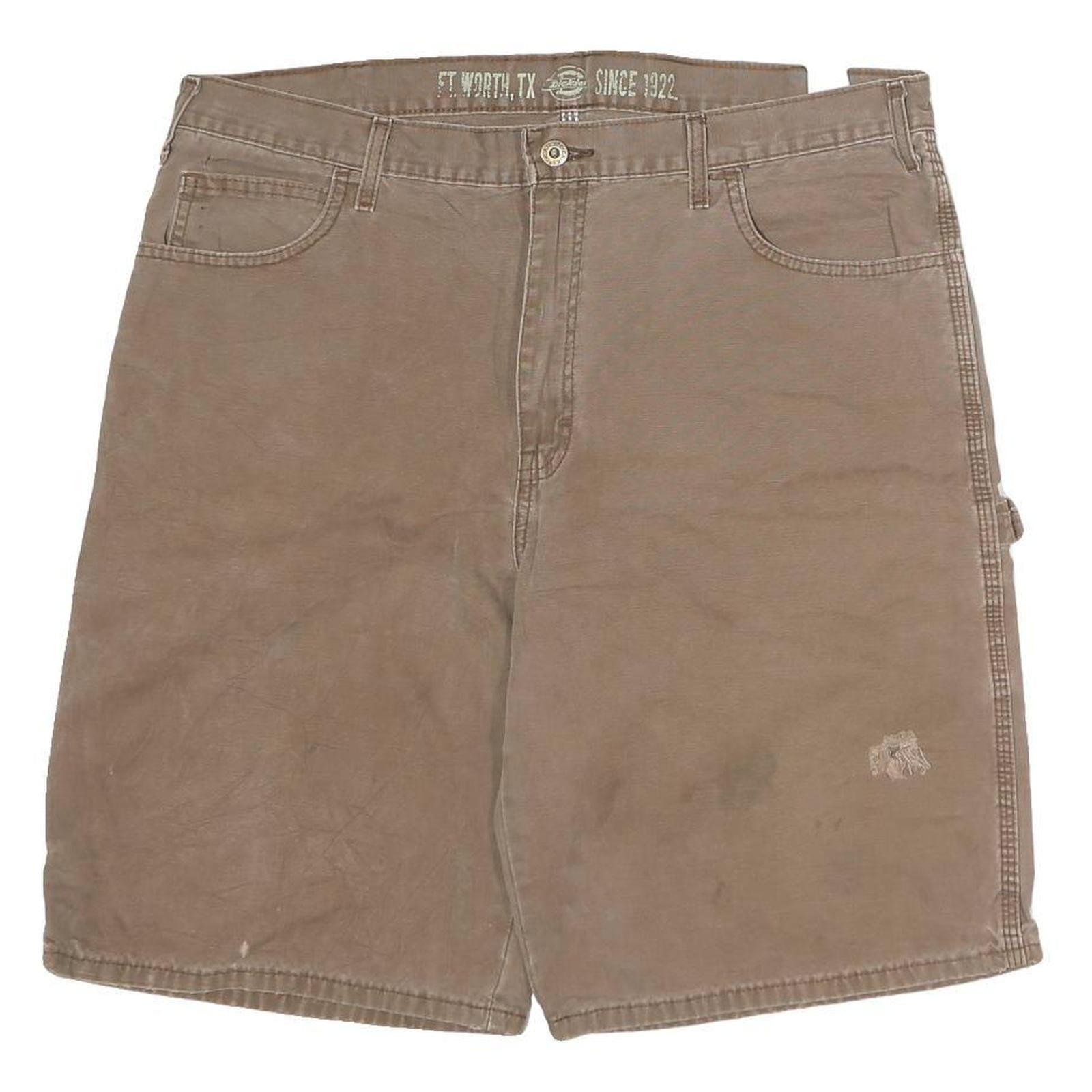 DICKIES Mens Shorts Brown Casual Cotton L W38 Workwear Carpenter Utility Refurbished - N/A refurbished available on Cerqular
