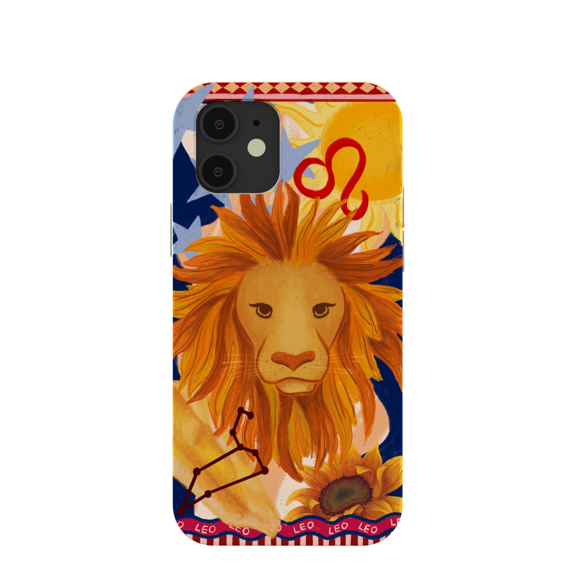 Seashell Leo Lion iPhone 12/ iPhone 12 Pro Case Refurbished - Pela Case refurbished available on Cerqular