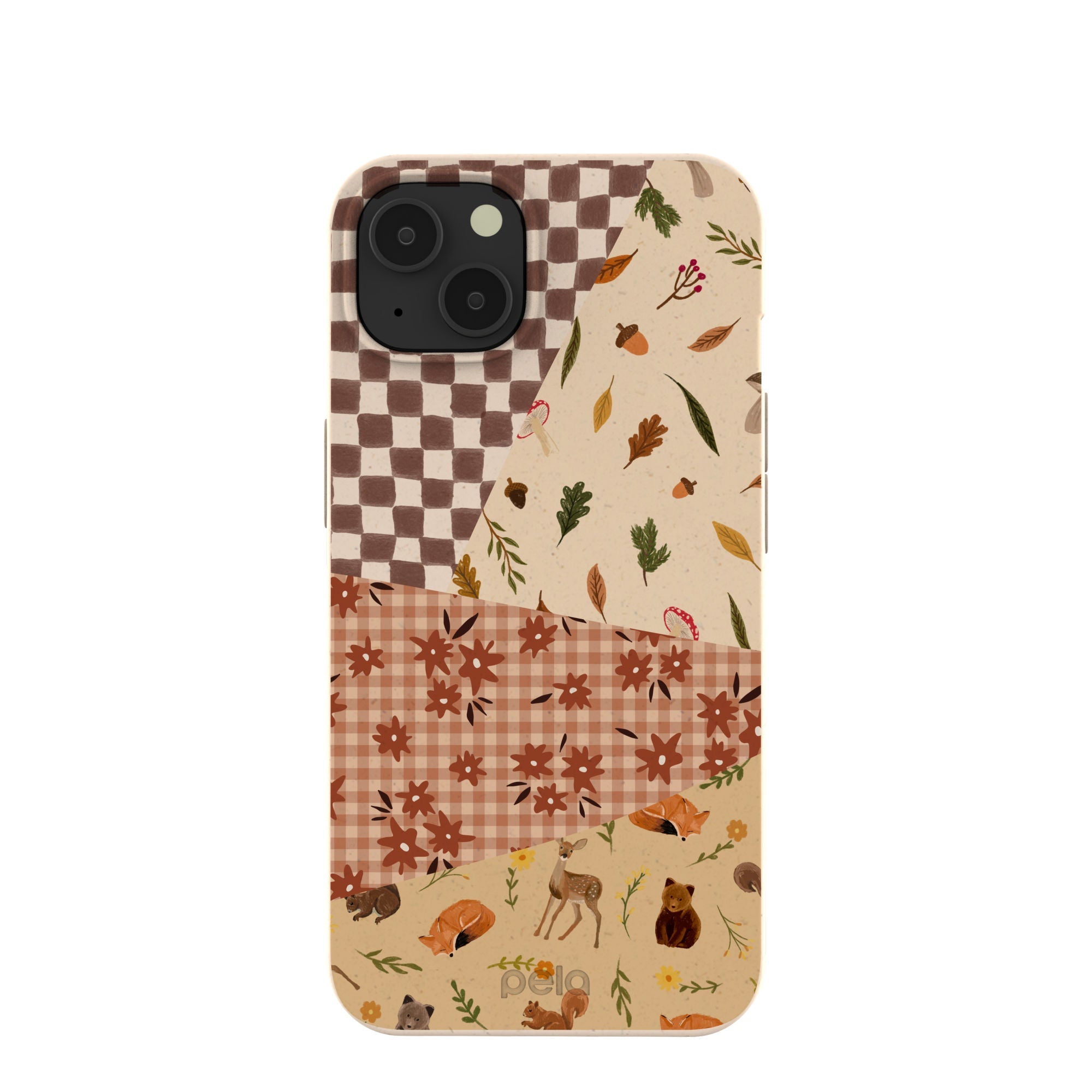 Seashell Autumn Quilt iPhone 13 Case Refurbished - Pela Case refurbished available on Cerqular
