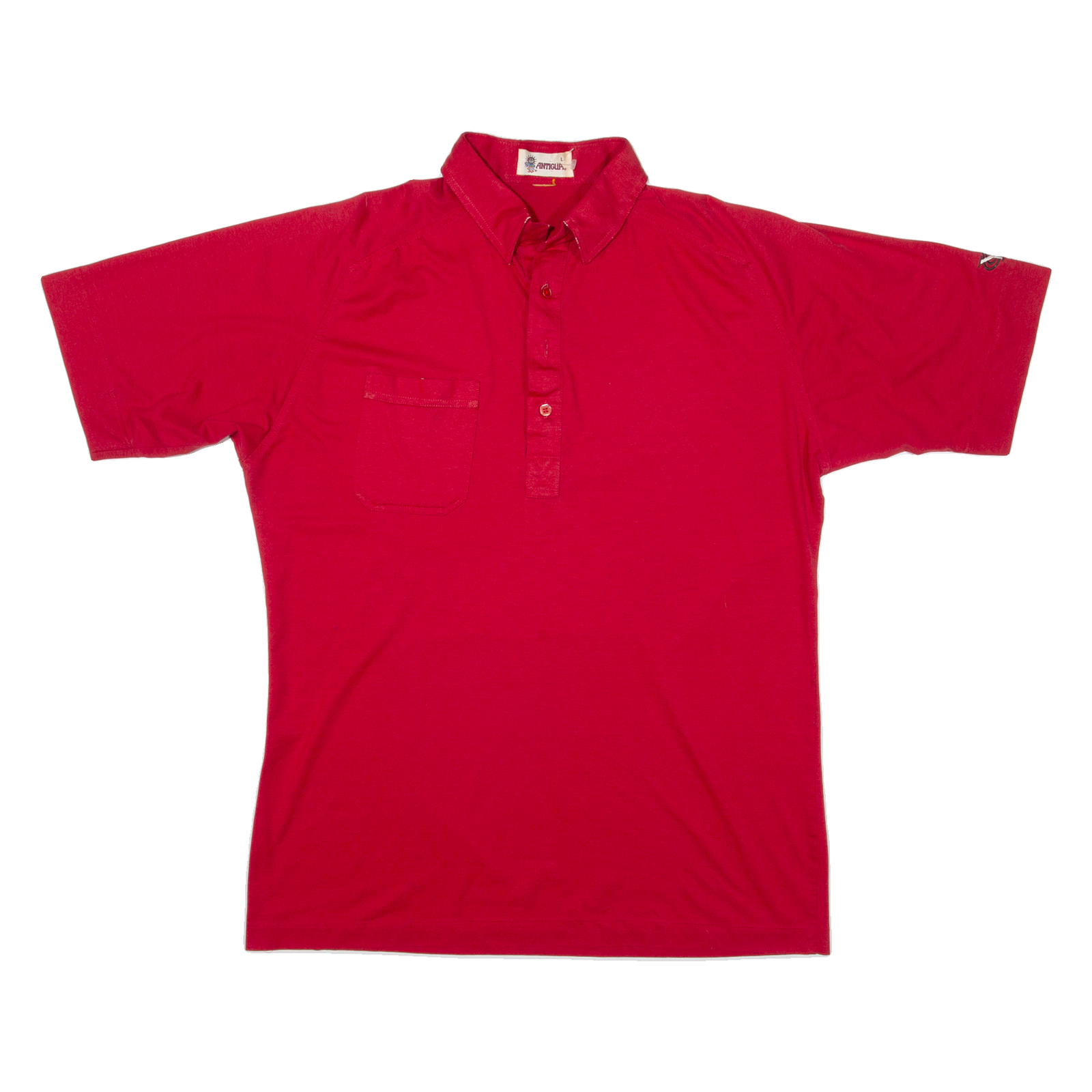 ANTIGUA Mens Polo Shirt Red L Refurbished - N/A refurbished available on Cerqular