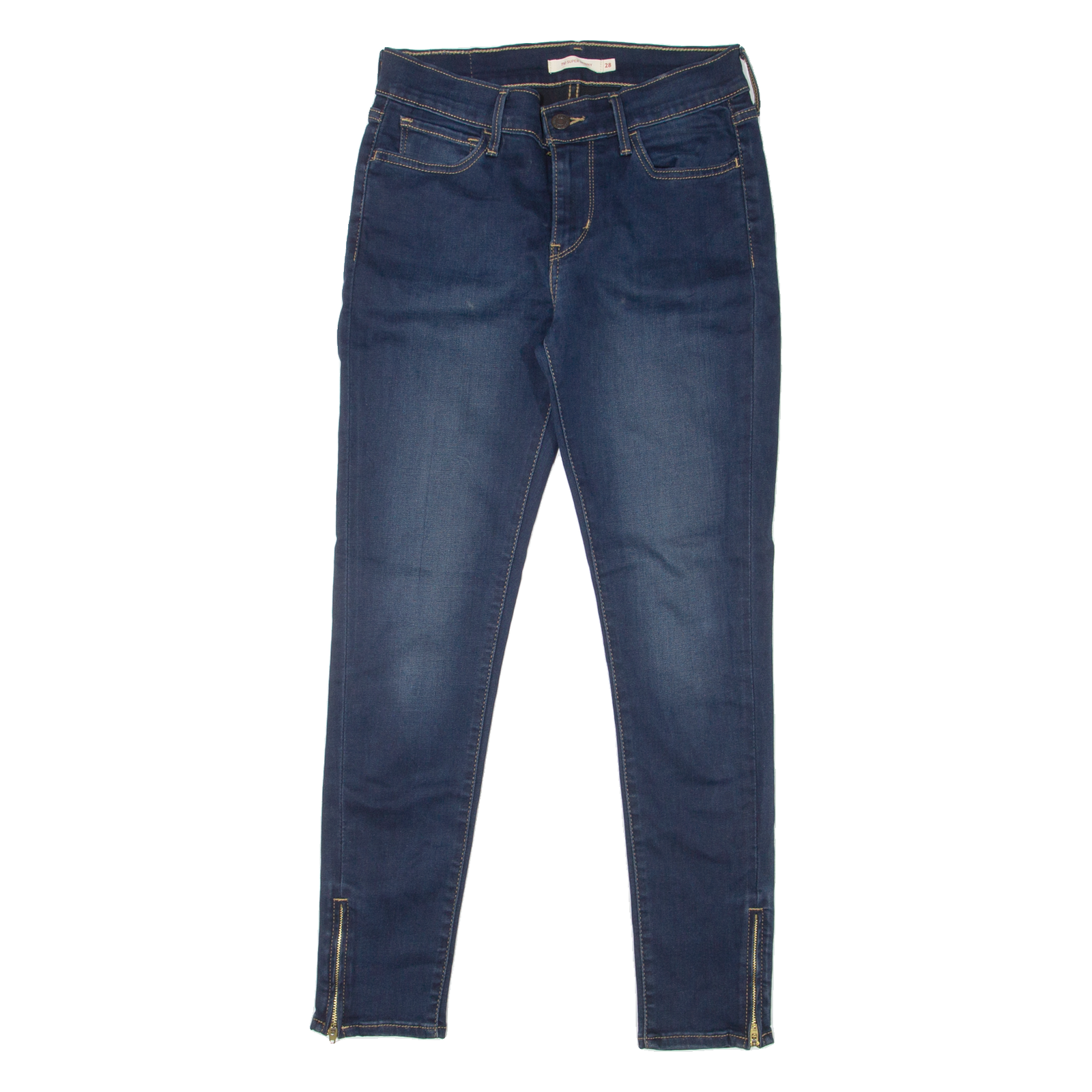 LEVI'S 710 Womens Jeans Blue Slim Skinny Stone Wash W28 L27 Refurbished - N/A refurbished available on Cerqular