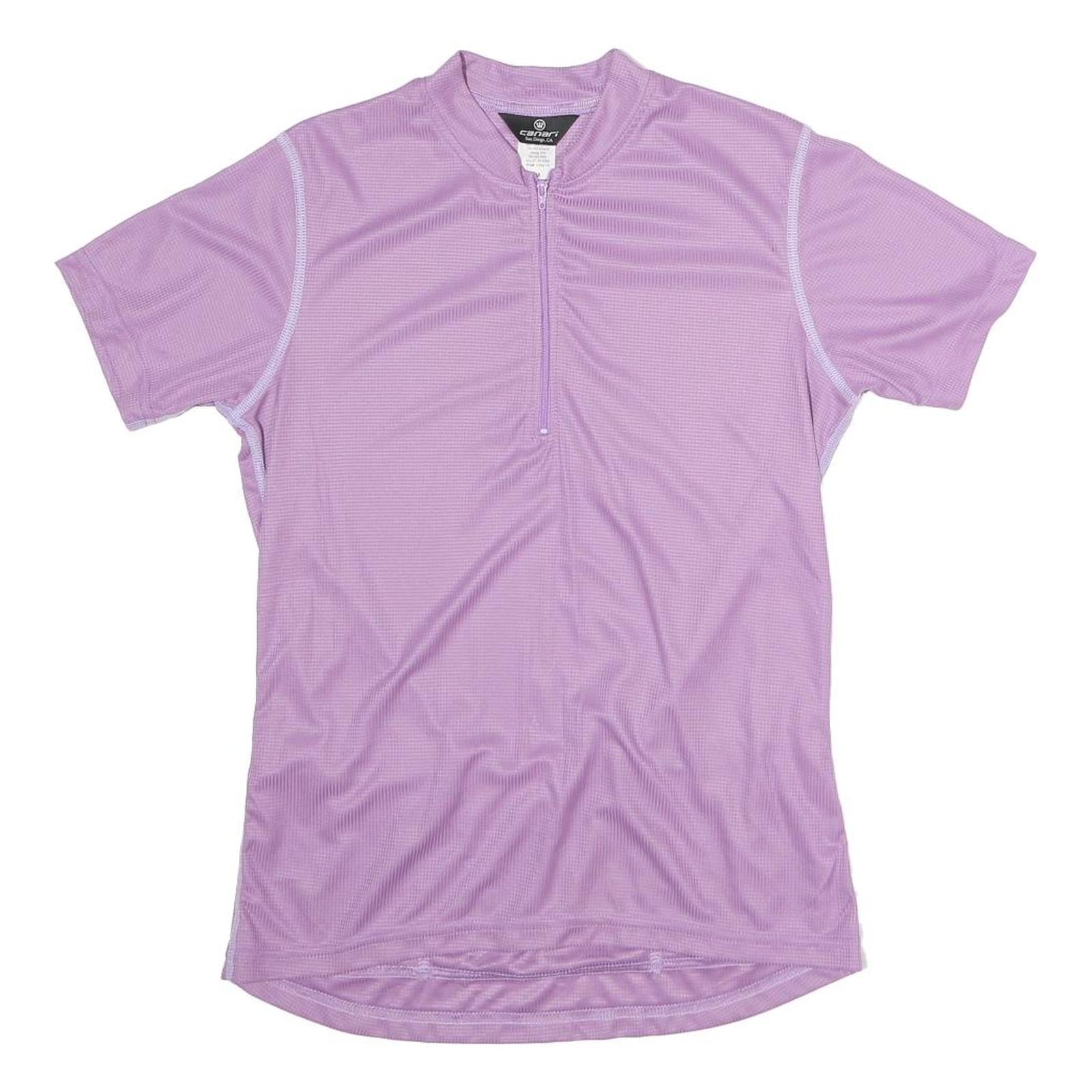 CANARI Womens Purple Cycling Jersey M Short Sleeve 1/4 Zip Lightweight Refurbished - N/A refurbished available on Cerqular
