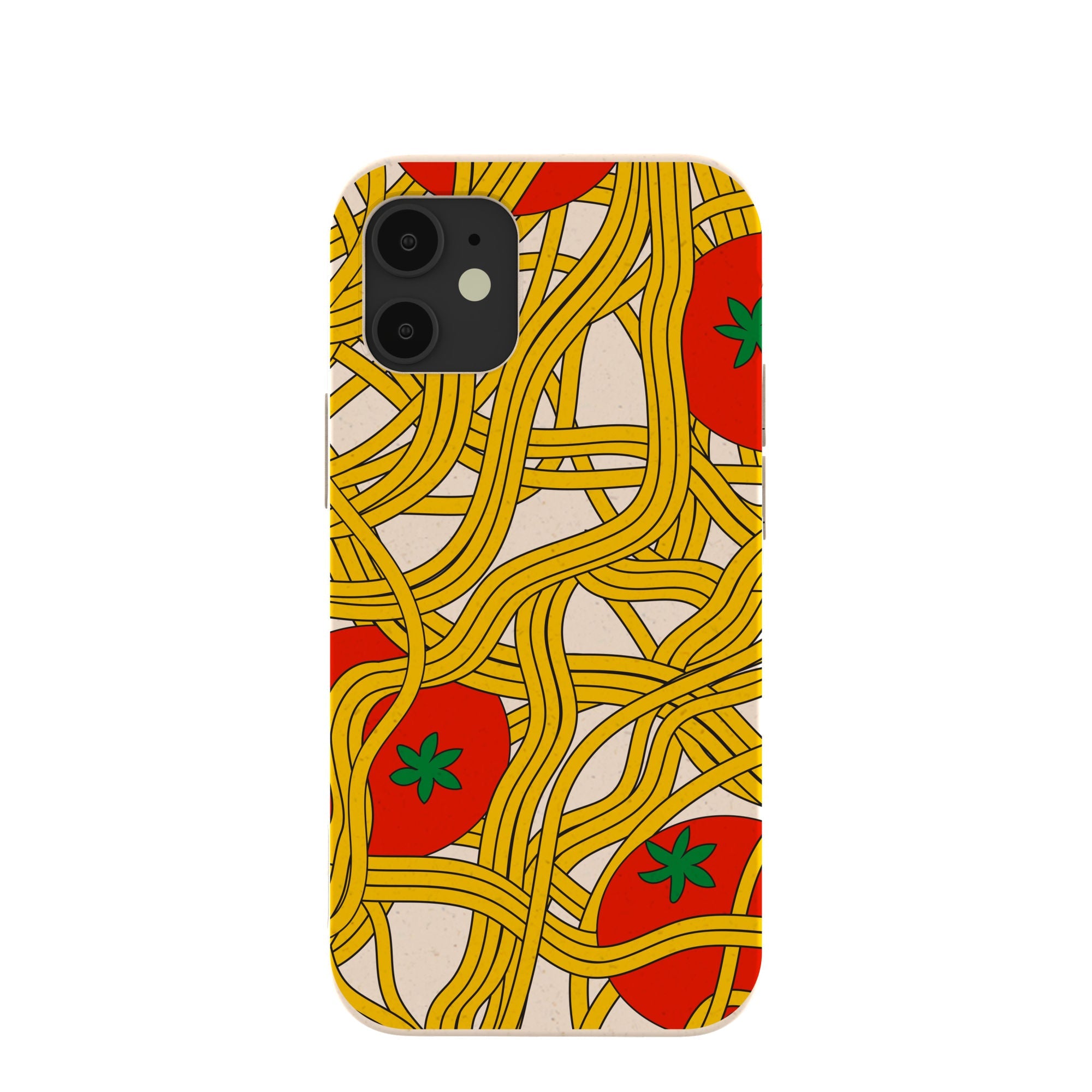 Seashell Spaghetti Splash iPhone 12 Mini Case Refurbished - Pela Case refurbished available on Cerqular