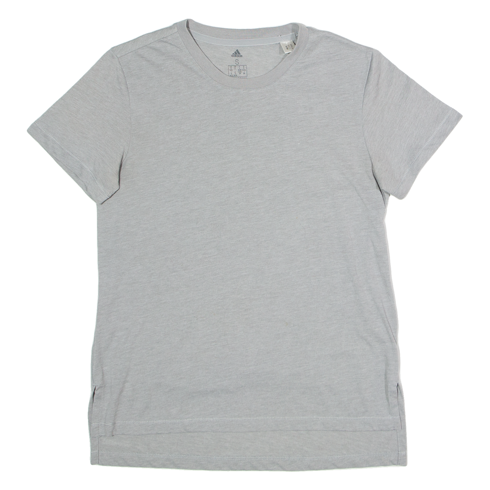 ADIDAS Womens T-Shirt Grey Crew Neck S Refurbished - N/A refurbished available on Cerqular