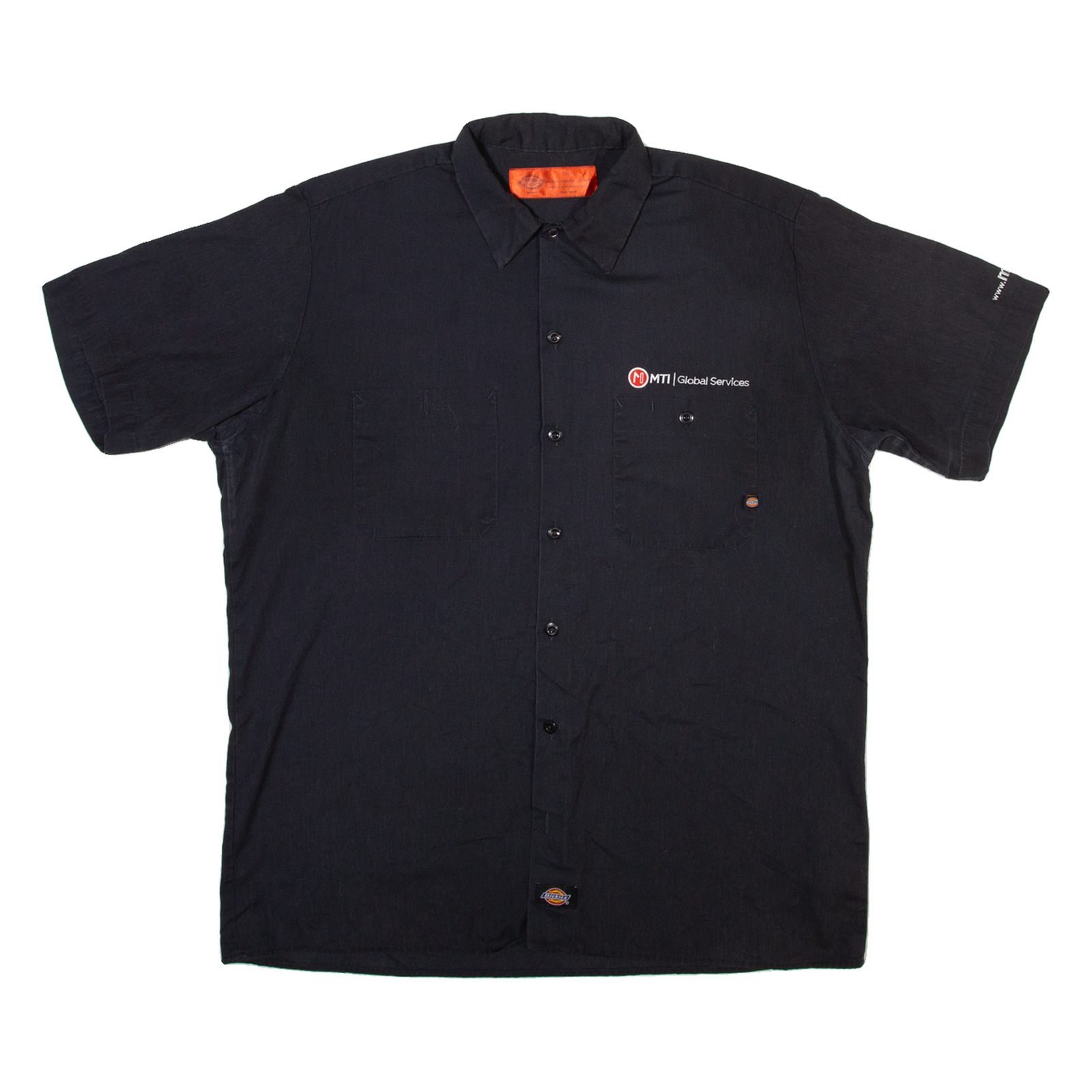DICKIES Mens Worker Shirt Black L Refurbished - N/A refurbished available on Cerqular