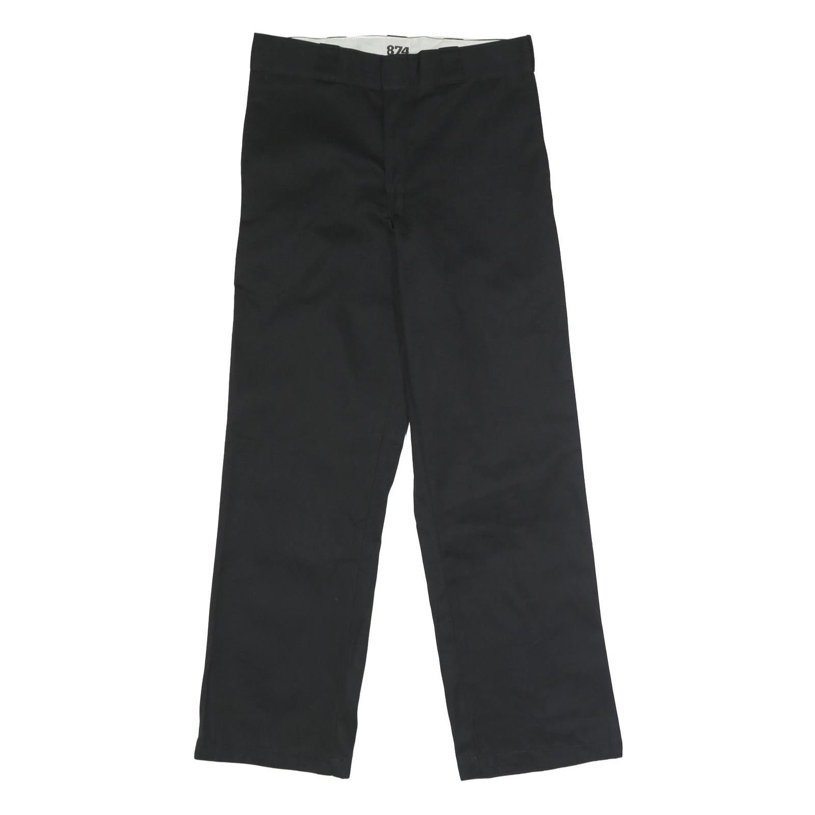 DICKIES Mens Polyester Blend Black Classic Straight Trousers W31 L30 Workwear Refurbished - N/A refurbished available on Cerqular
