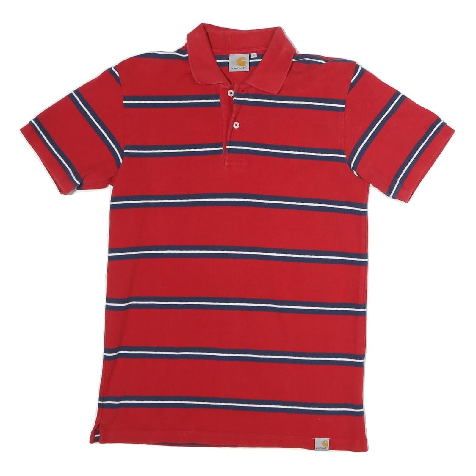 Buy CARHARTT Mens Red & Navy Blue Striped Short Sleeve Polo Shirt S Cotton Refurbished - $38.99 CARHARTT Mens Red & Navy Blue Striped Short Sleeve Polo Shirt S Cotton Refurbished - N/A refurbished available on Cerqular