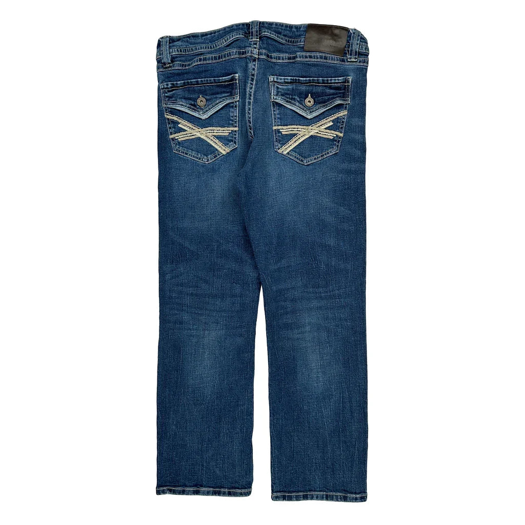 Tk Axel Slim Jeans - 34W 30L Blue Denim Refurbished - Thrifted (note: this is a term often used to describe second- refurbished available on Cerqular